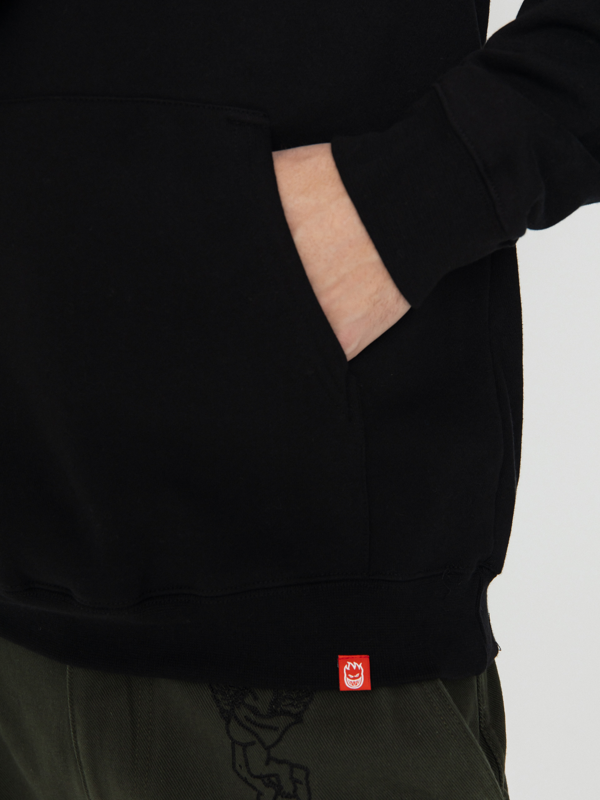 Mikina s kapucí Spitfire Cls 87 Swirl HD (black/white)