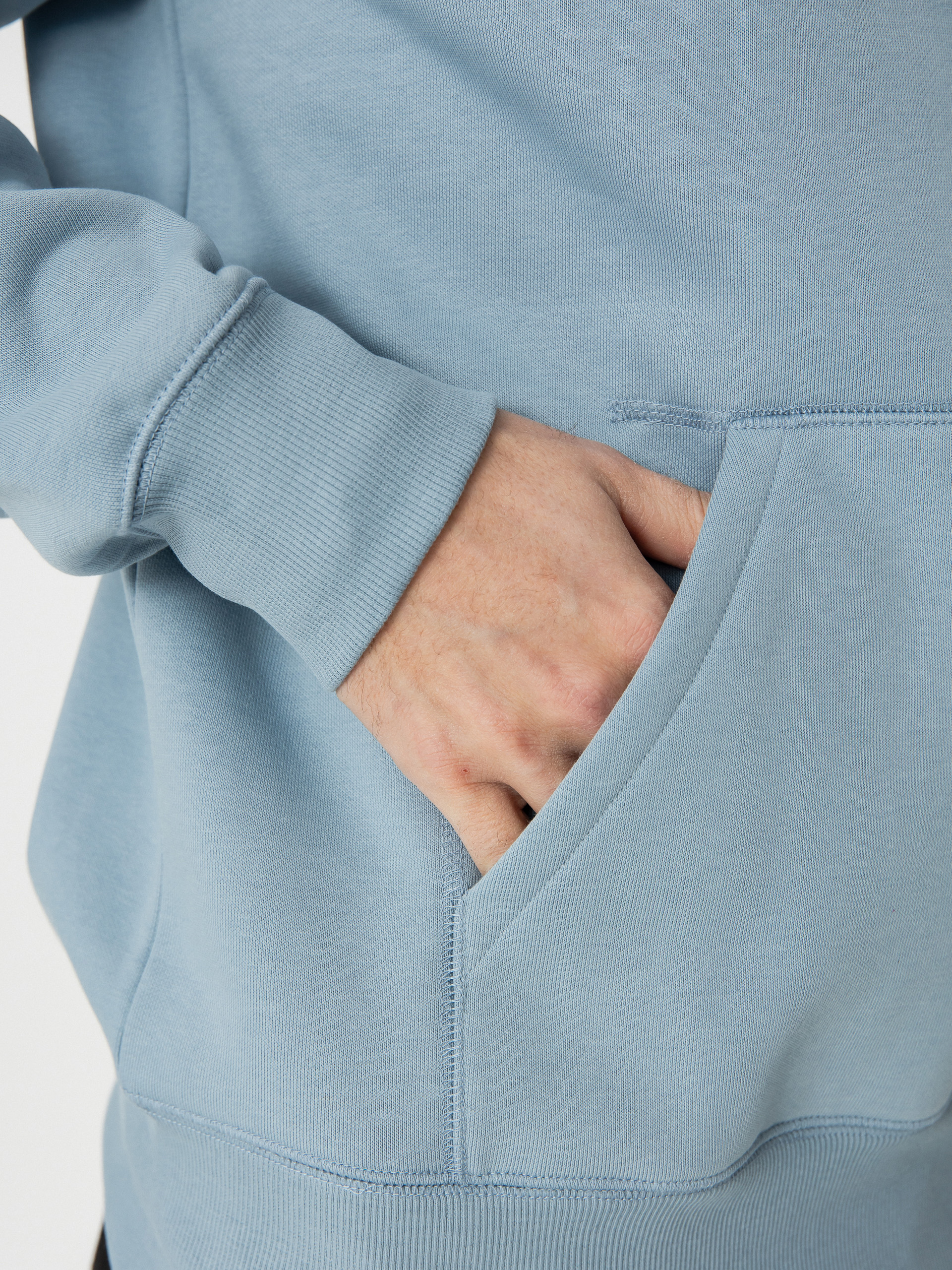 Mikina s kapucí Carhartt WIP Chase HD (frosted blue/gold)