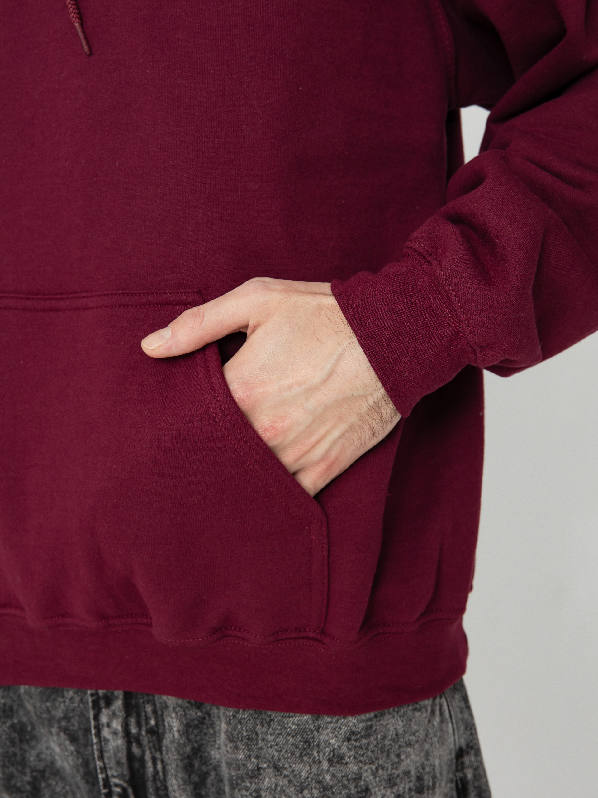 Mikina s kapucí Thrasher X Toy Machine Vortex HD (maroon)