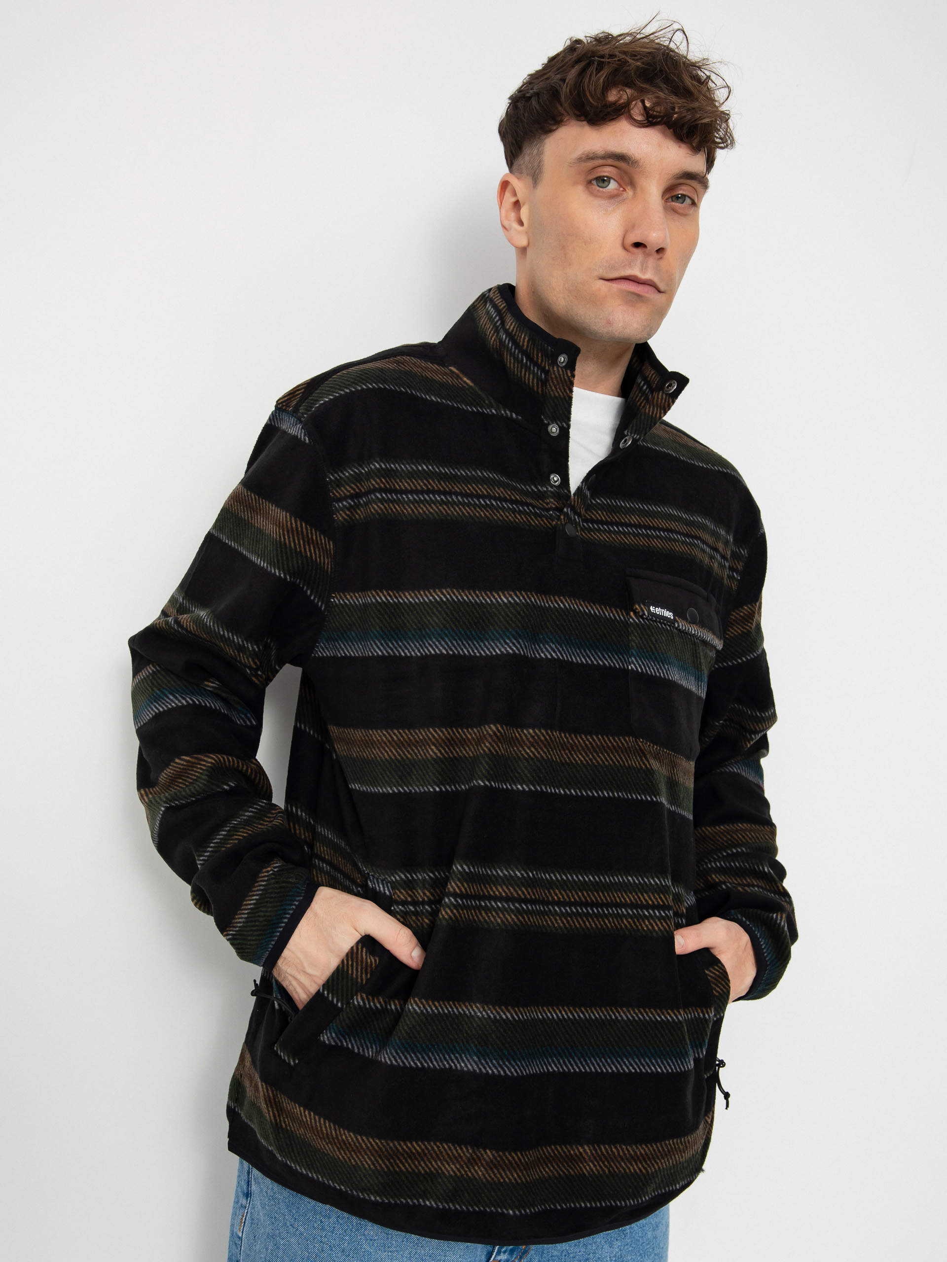 Termomikina  Etnies Woodsman Anorak (black/olive)