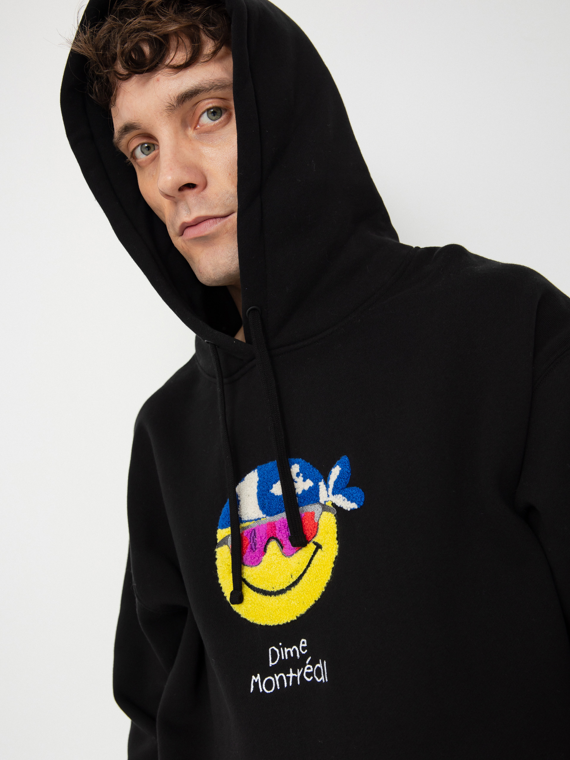 Mikina s kapucí Dime Rawdon HD (black)