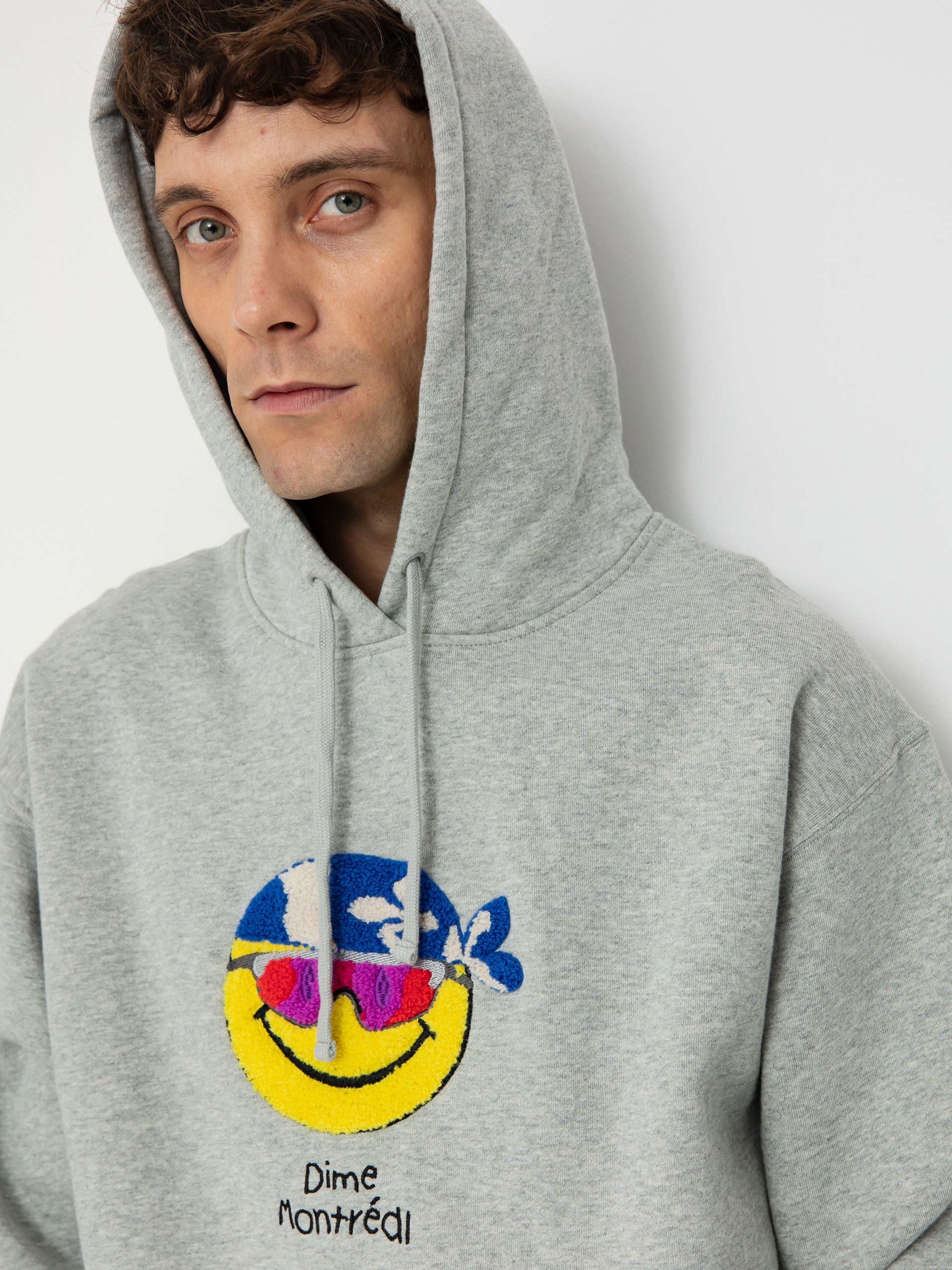 Mikina s kapucí Dime Rawdon HD (heather gray)