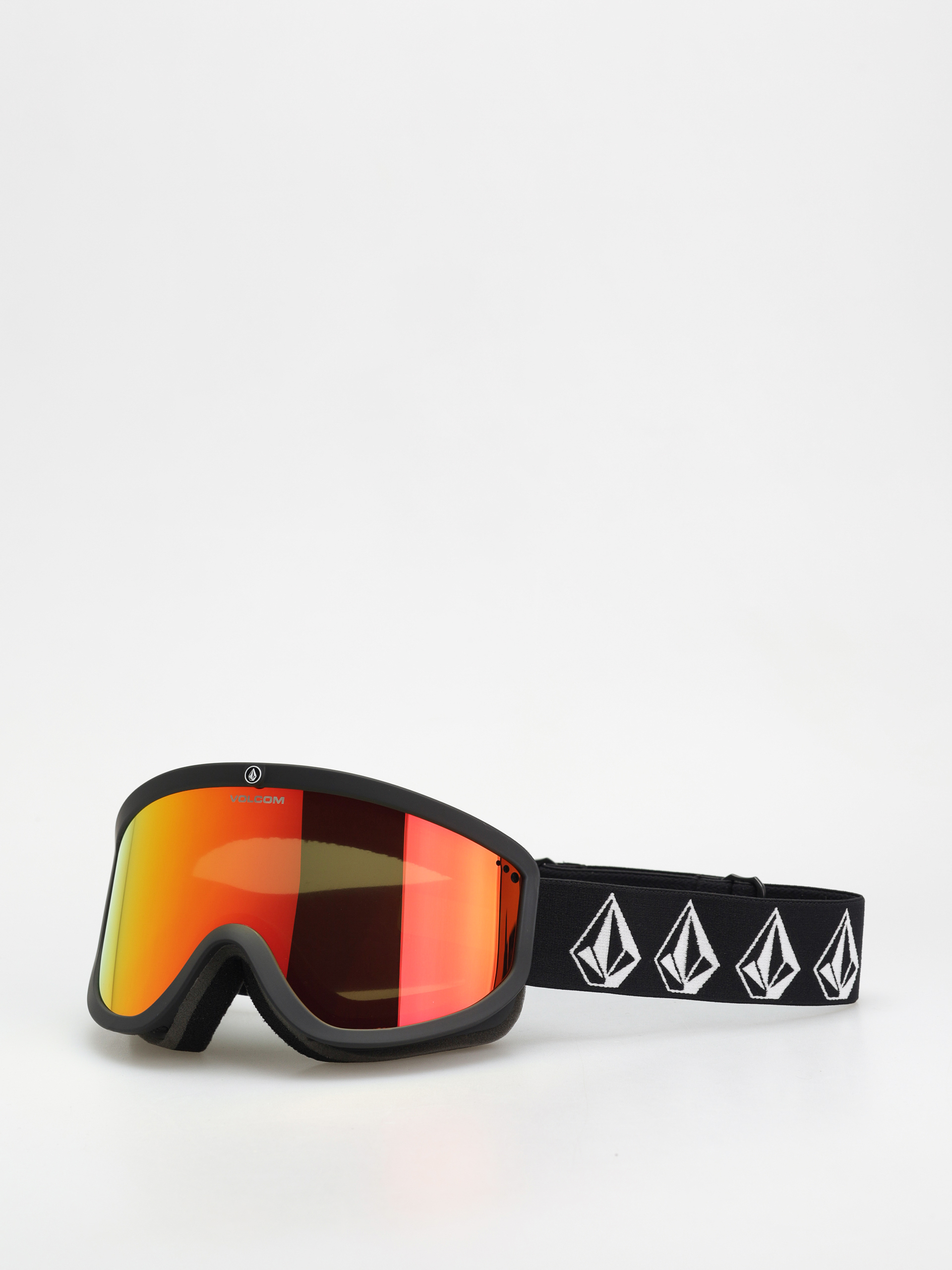 Bru00fdle na snowboard Volcom Footprints (matte black stone/red chrome+bl yellow)