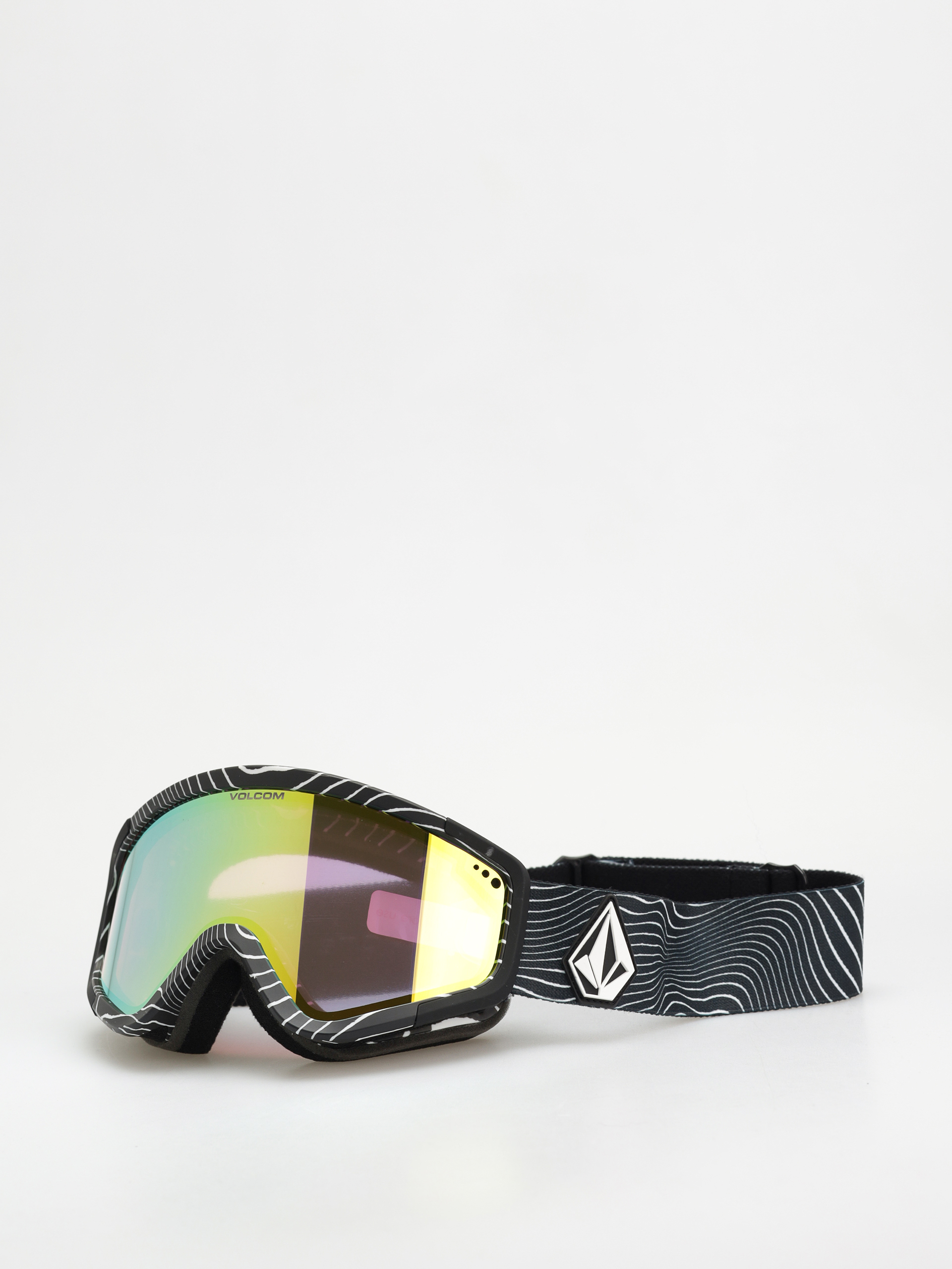 Bru00fdle na snowboard Volcom Attunga (op art/gold chrome+bl rose)