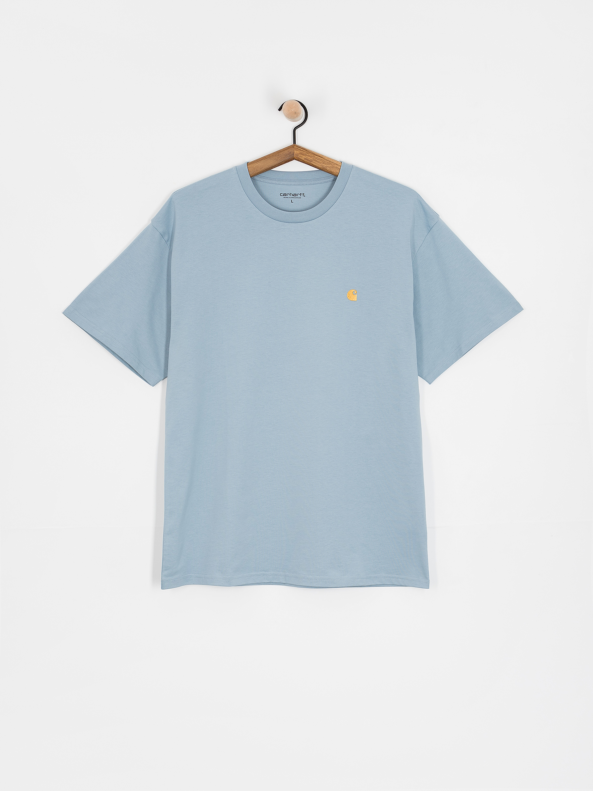 Tričko Carhartt WIP Chase (frosted blue/gold)