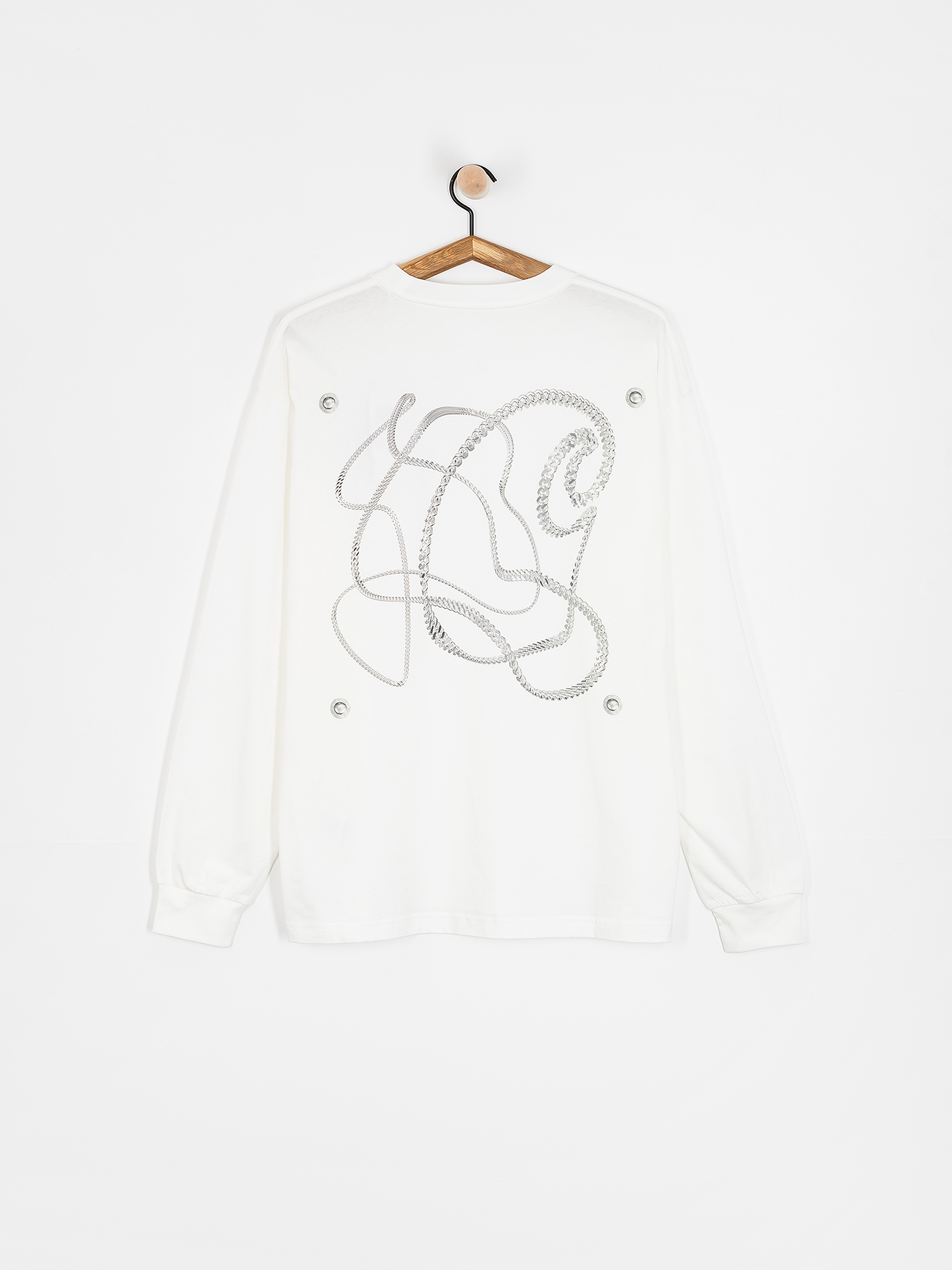 Triko Carhartt WIP Chain Link (white/silver)