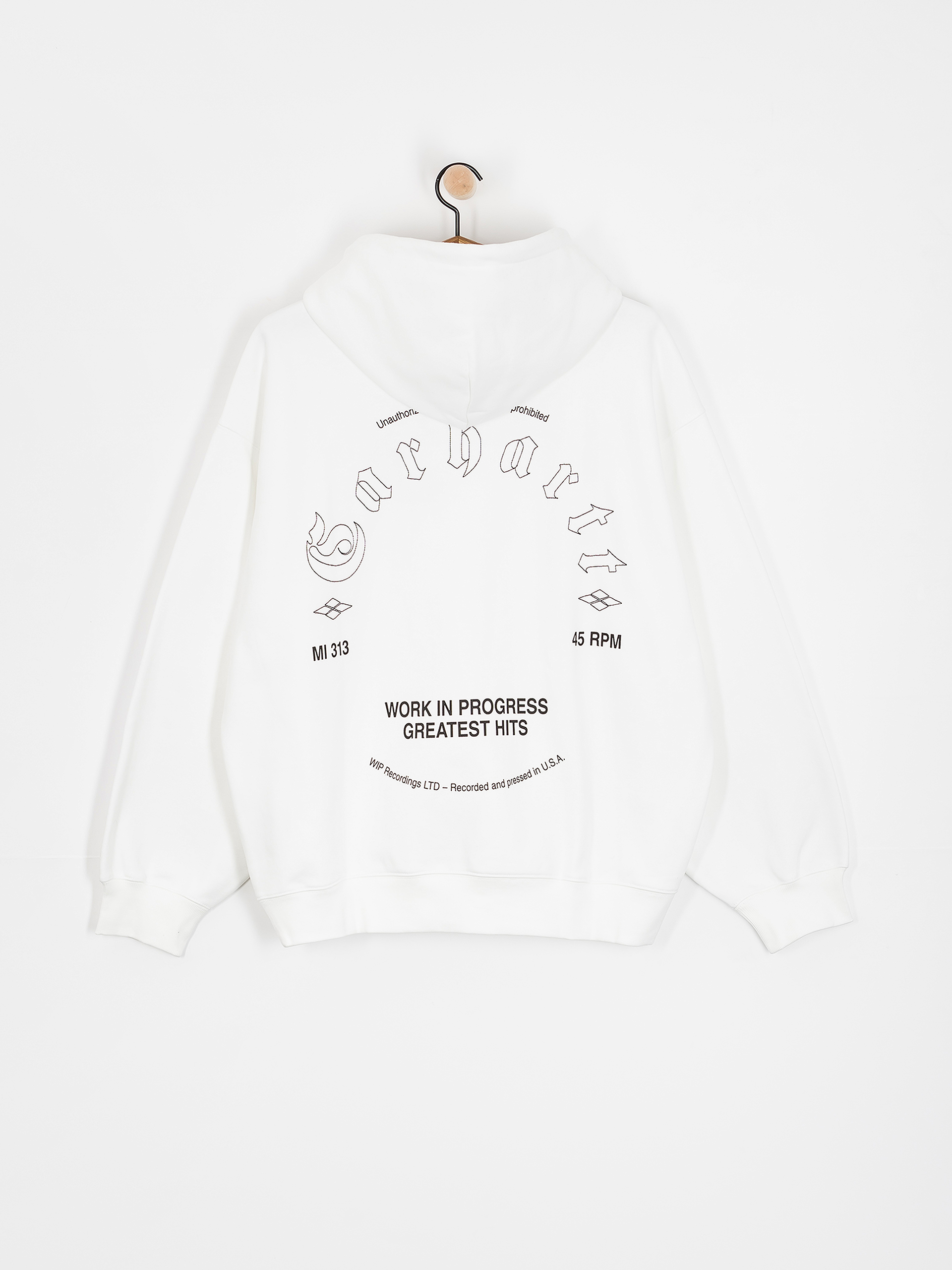 Mikina s kapucí Carhartt WIP Greatest Hits HD (white/black)