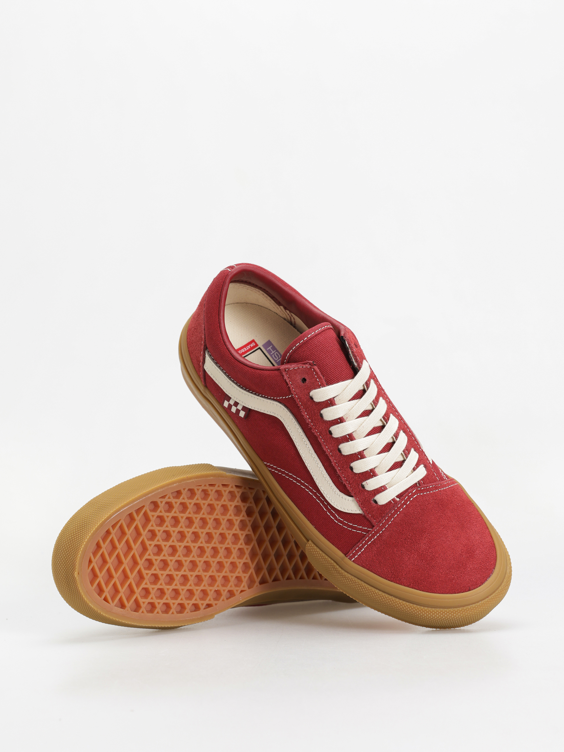 Boty Vans Skate Old Skool (red/gum)
