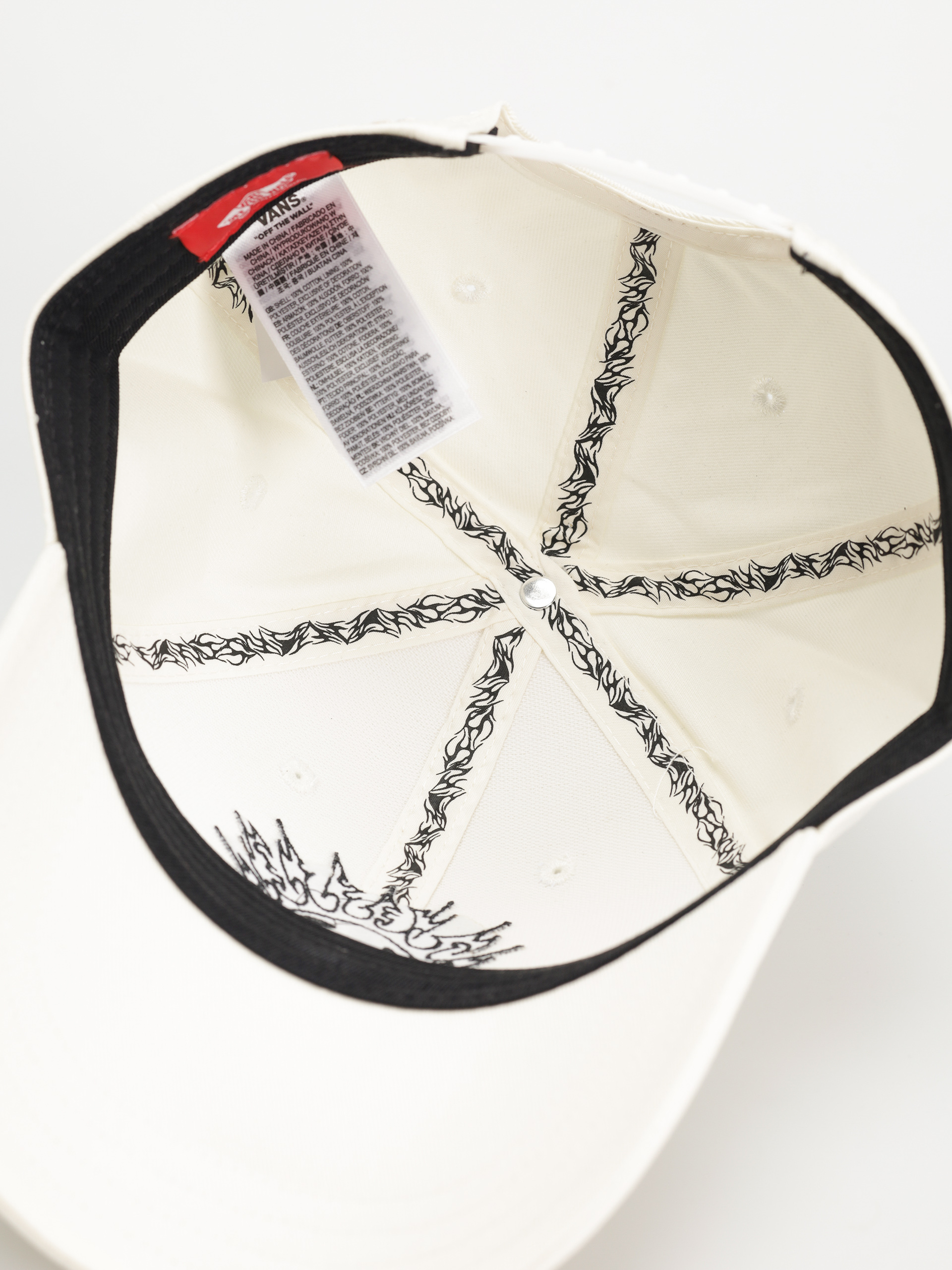 Kšiltovka  Vans Skate Smile Spike Curve Bill (marshmallow)