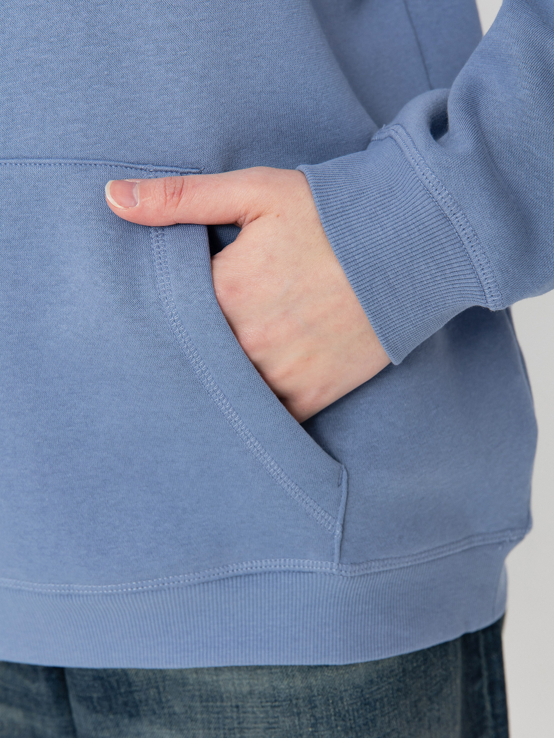 Mikina s kapucí Roxy Surf Stoked Brushed A HD Wmn (infinity blue)