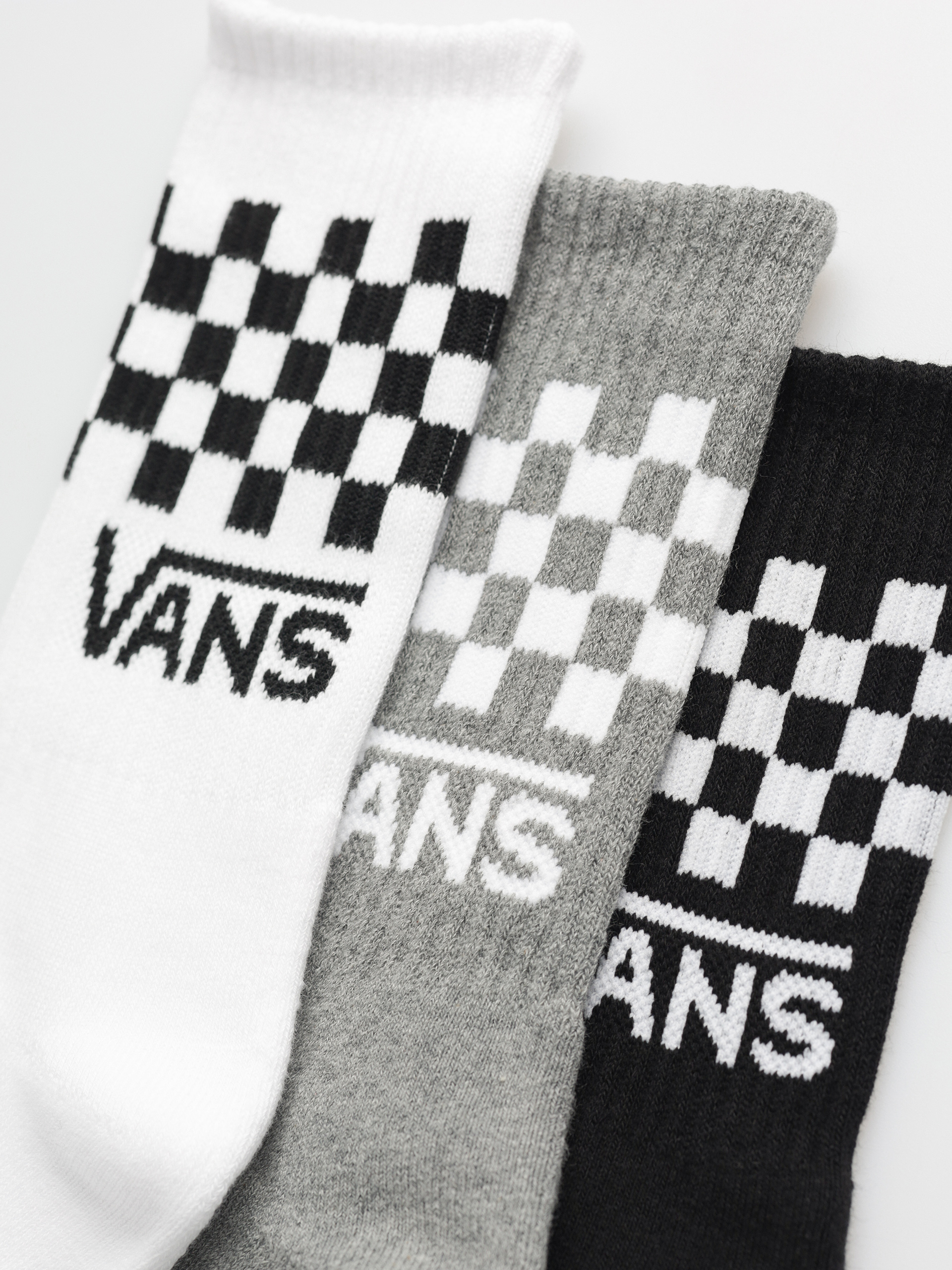 Ponožky Vans Classic Check Crew Wmn (black/white)