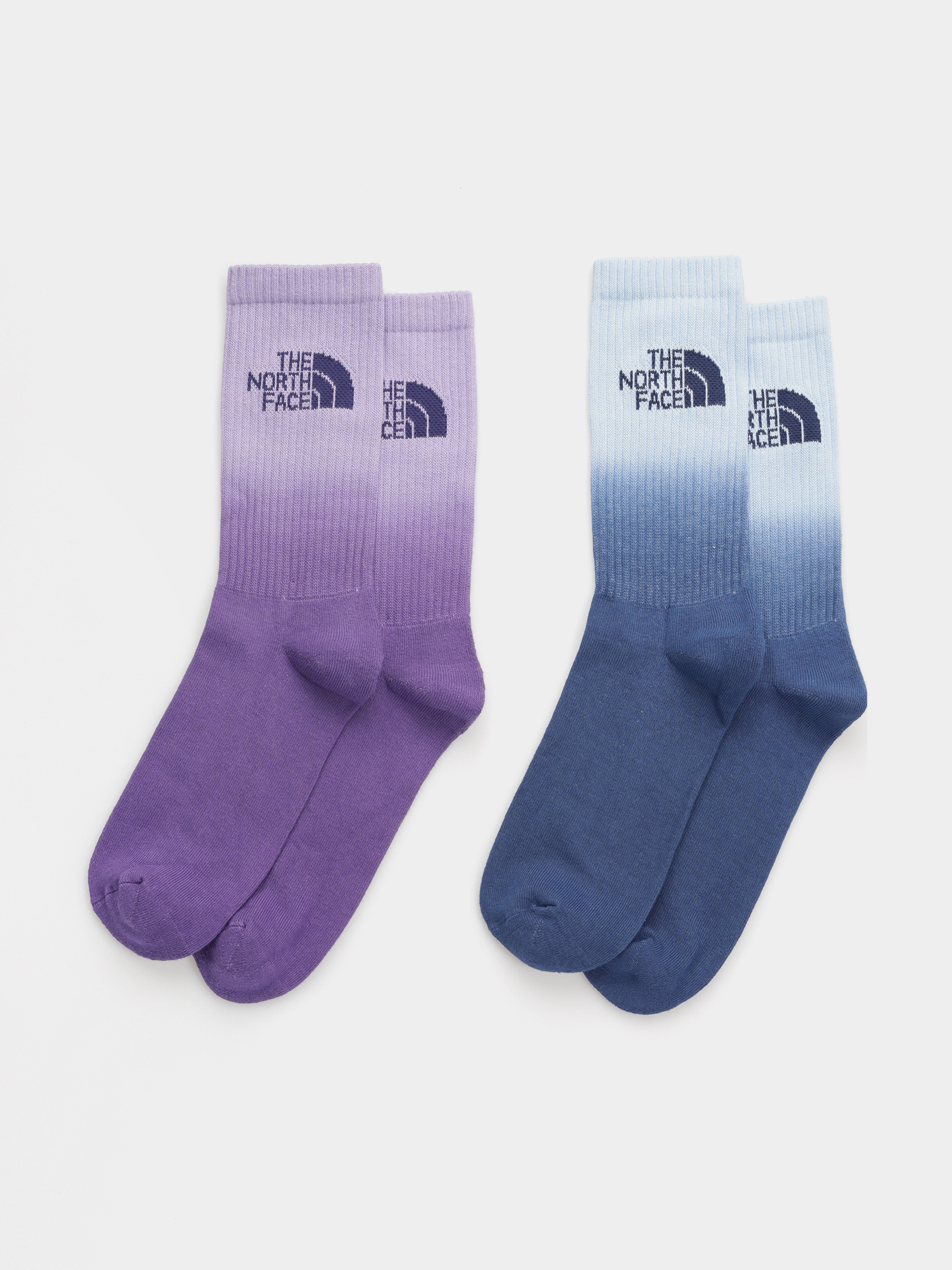 Ponožky The North Face Everyday Crew Dip Dye 2P (purple mint/peak purple)