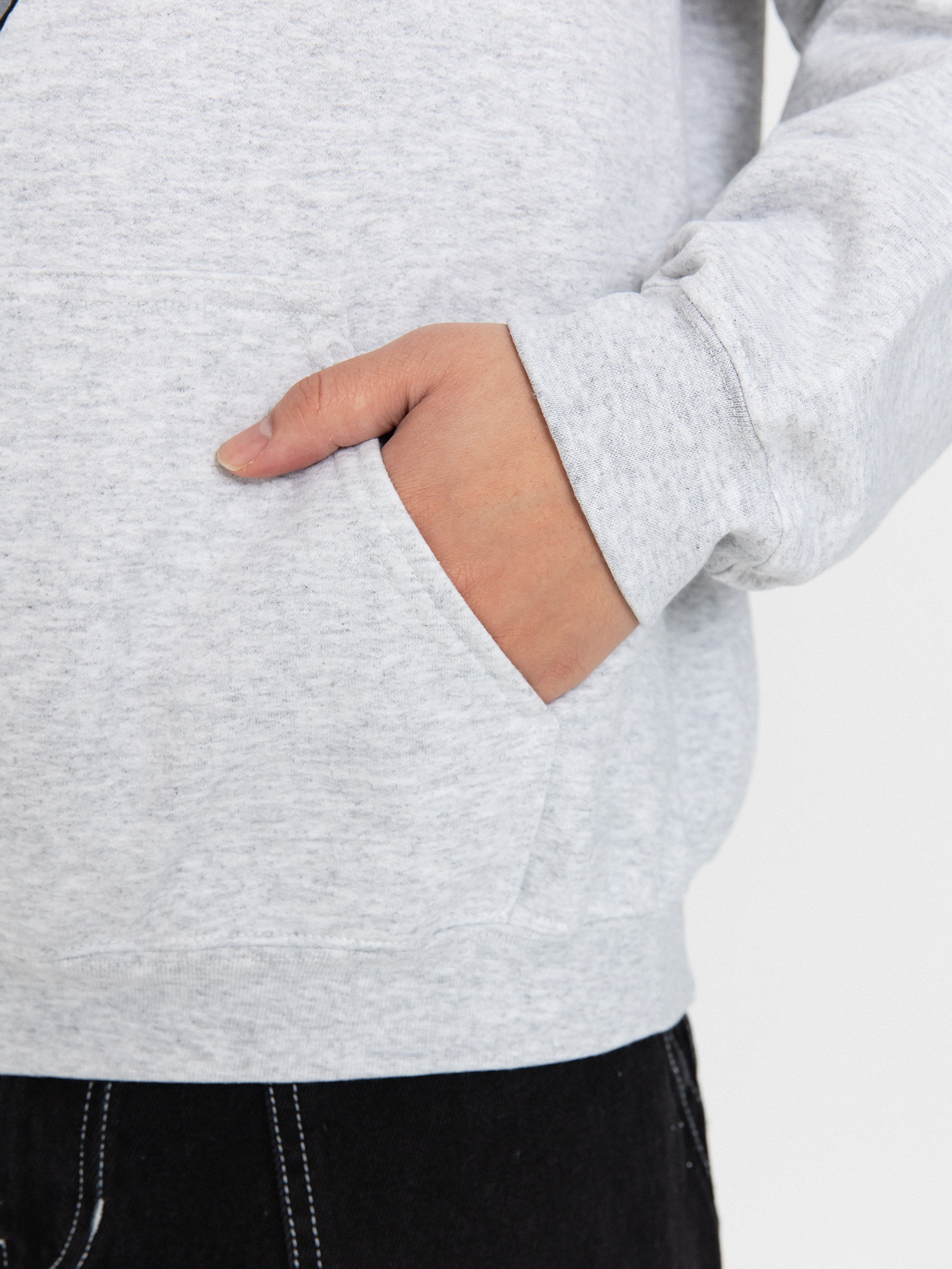 Mikina s kapucí Thrasher X Toy Machine Monster Gram HD (ash grey)