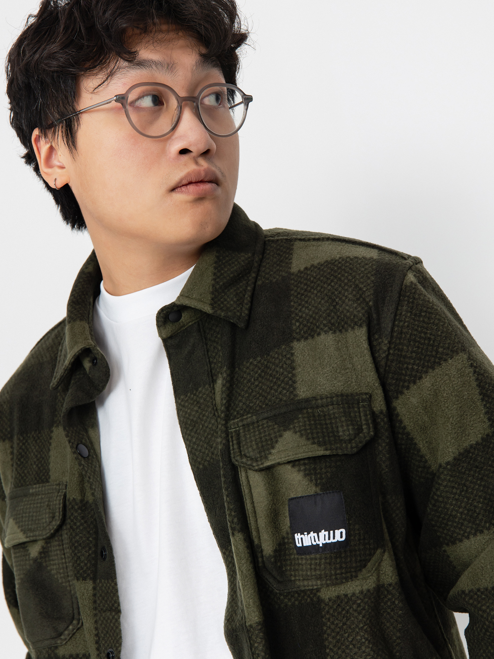 Košile ThirtyTwo Rest Stop Shirt (military)