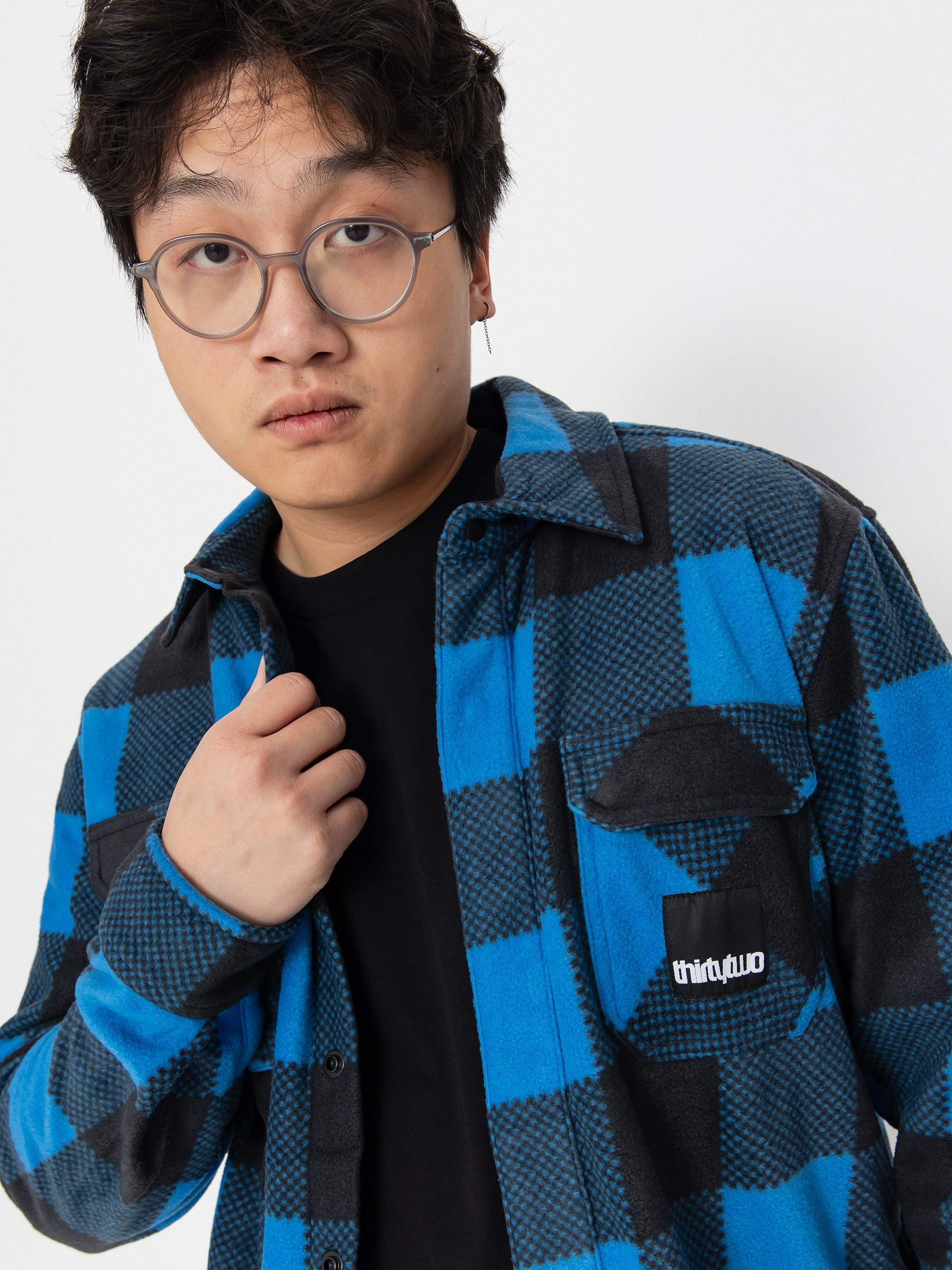 Košile ThirtyTwo Rest Stop Shirt (blue/grey)