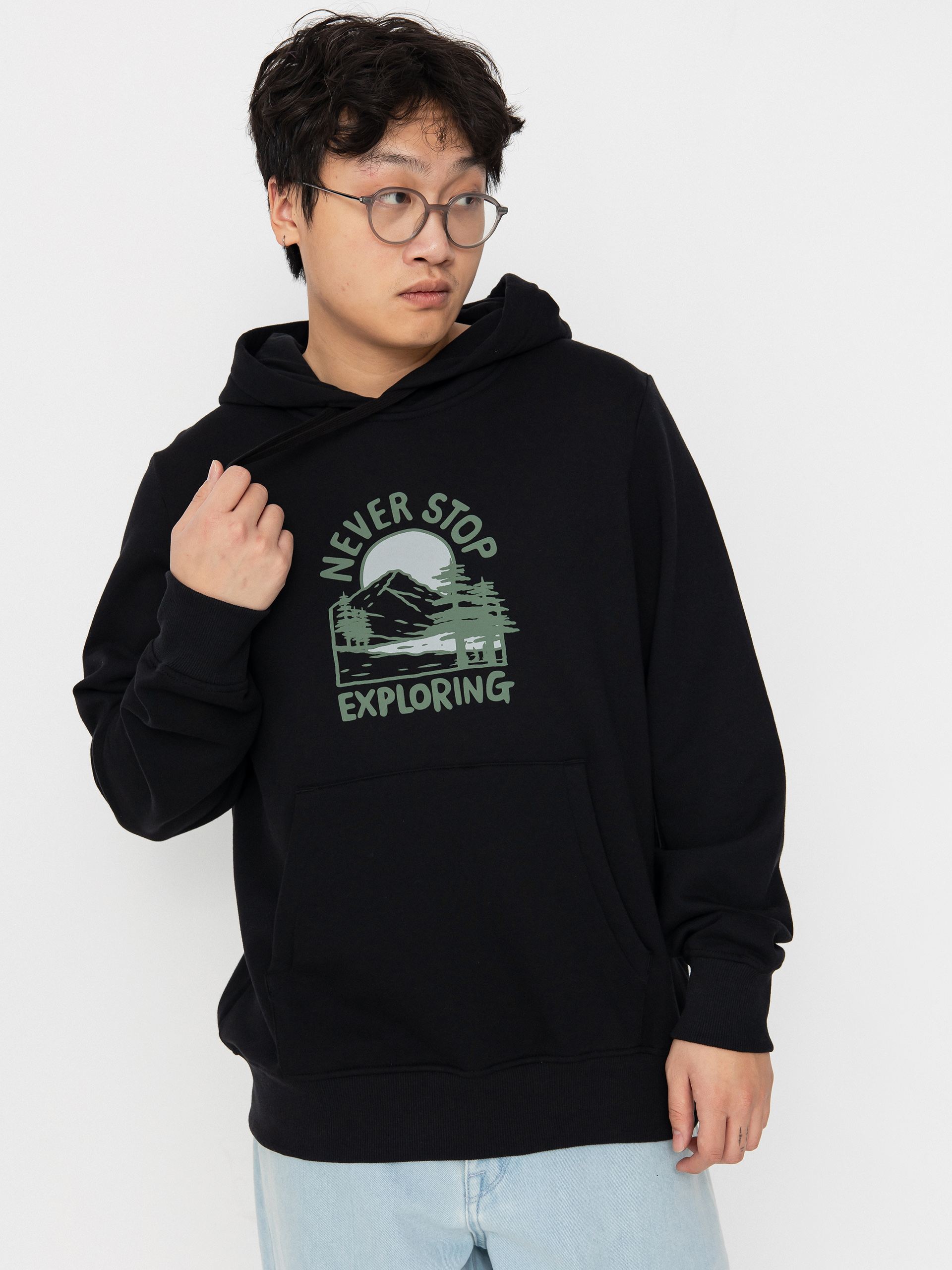 Mikina s kapucí The North Face Outdoor Graphic HD (tnf black)