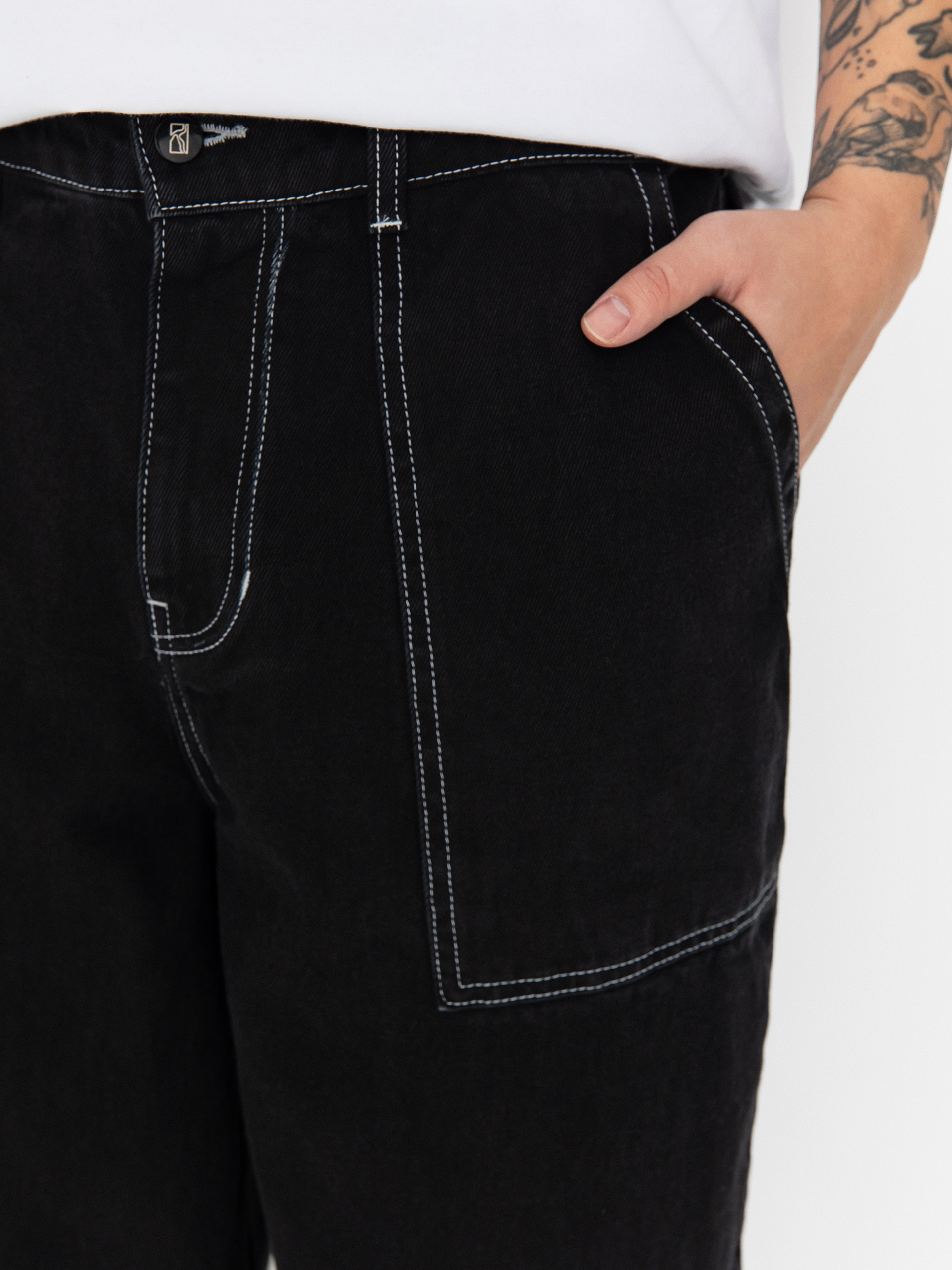 Kalhoty Poetic Collective Painters (stitching)