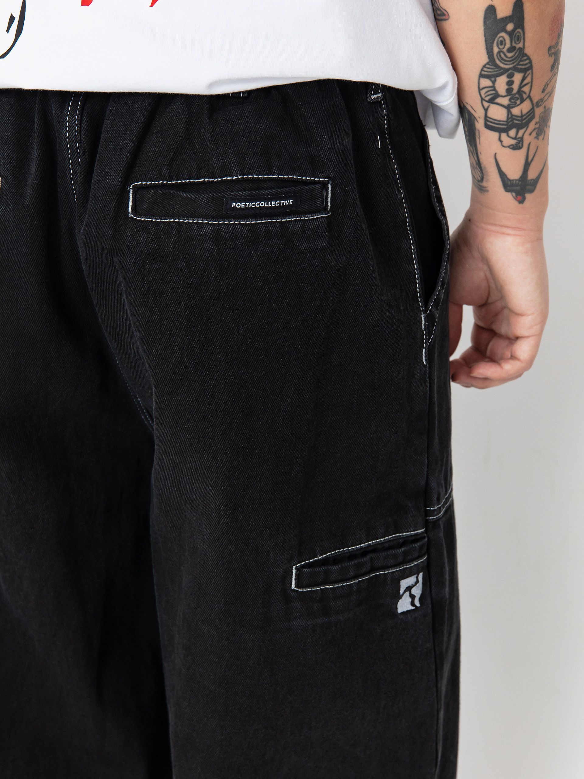 Kalhoty Poetic Collective Painters (stitching)