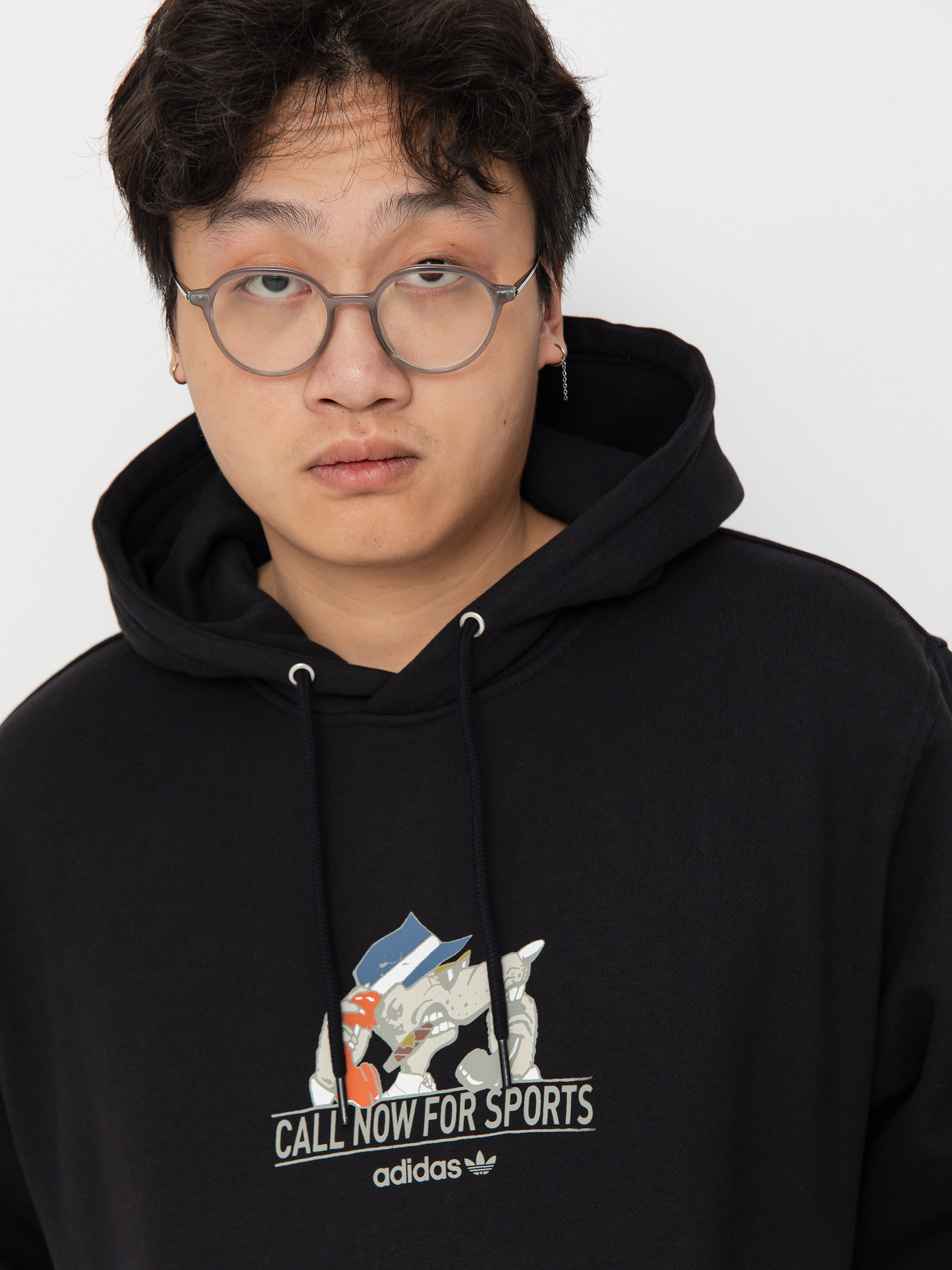 Mikina s kapucí adidas Call Now HD (black/wonalu/prloin)