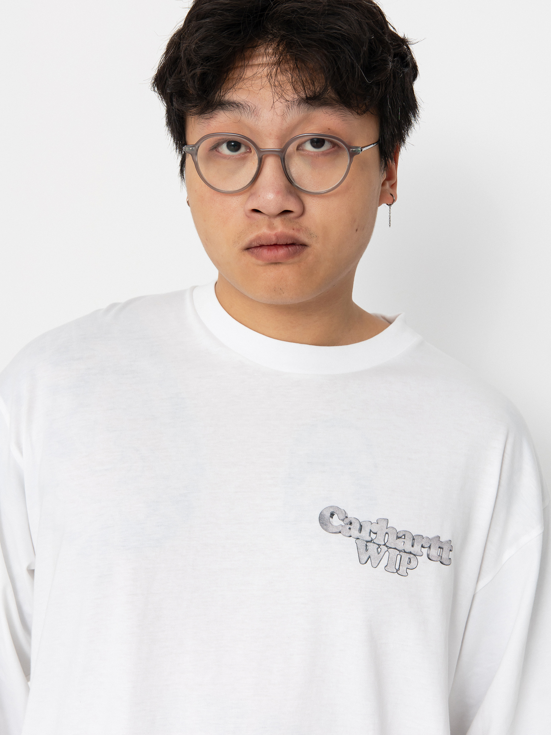 Triko Carhartt WIP Chain Link (white/silver)