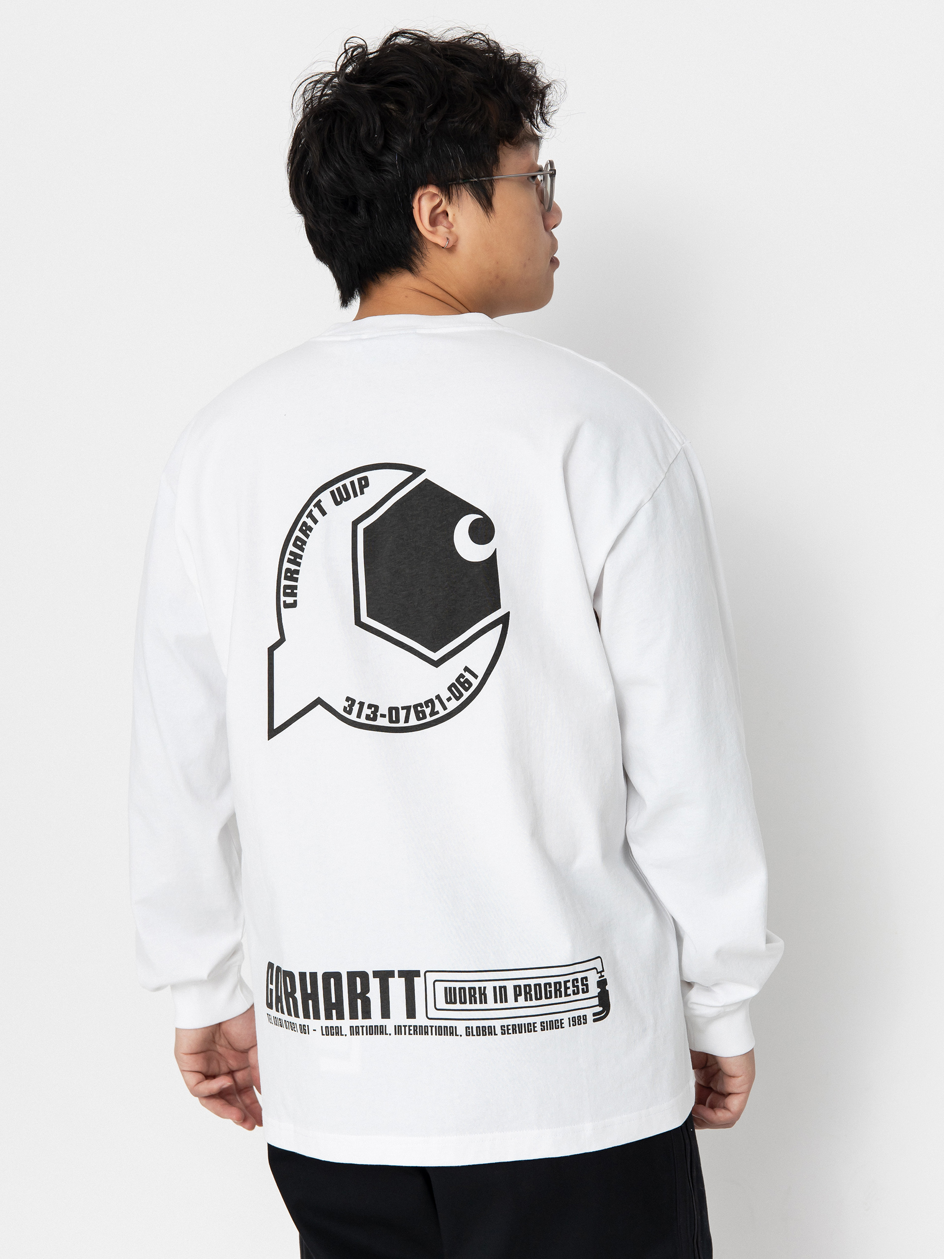 Triko Carhartt WIP Industry (white/black)