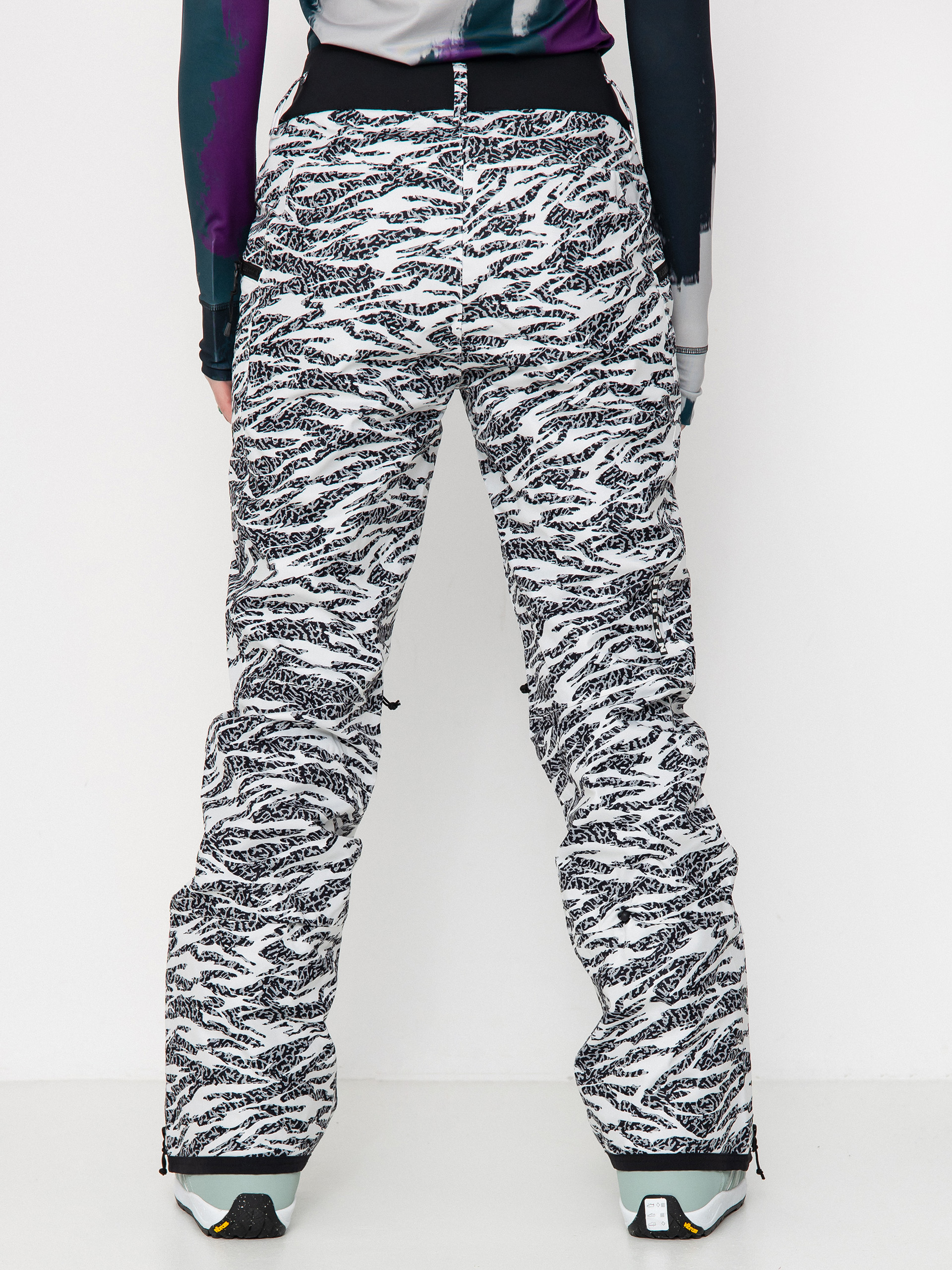 Dámské Snowboardové kalhoty  Burton Marcy High Rise High Stretch (zebra camo)