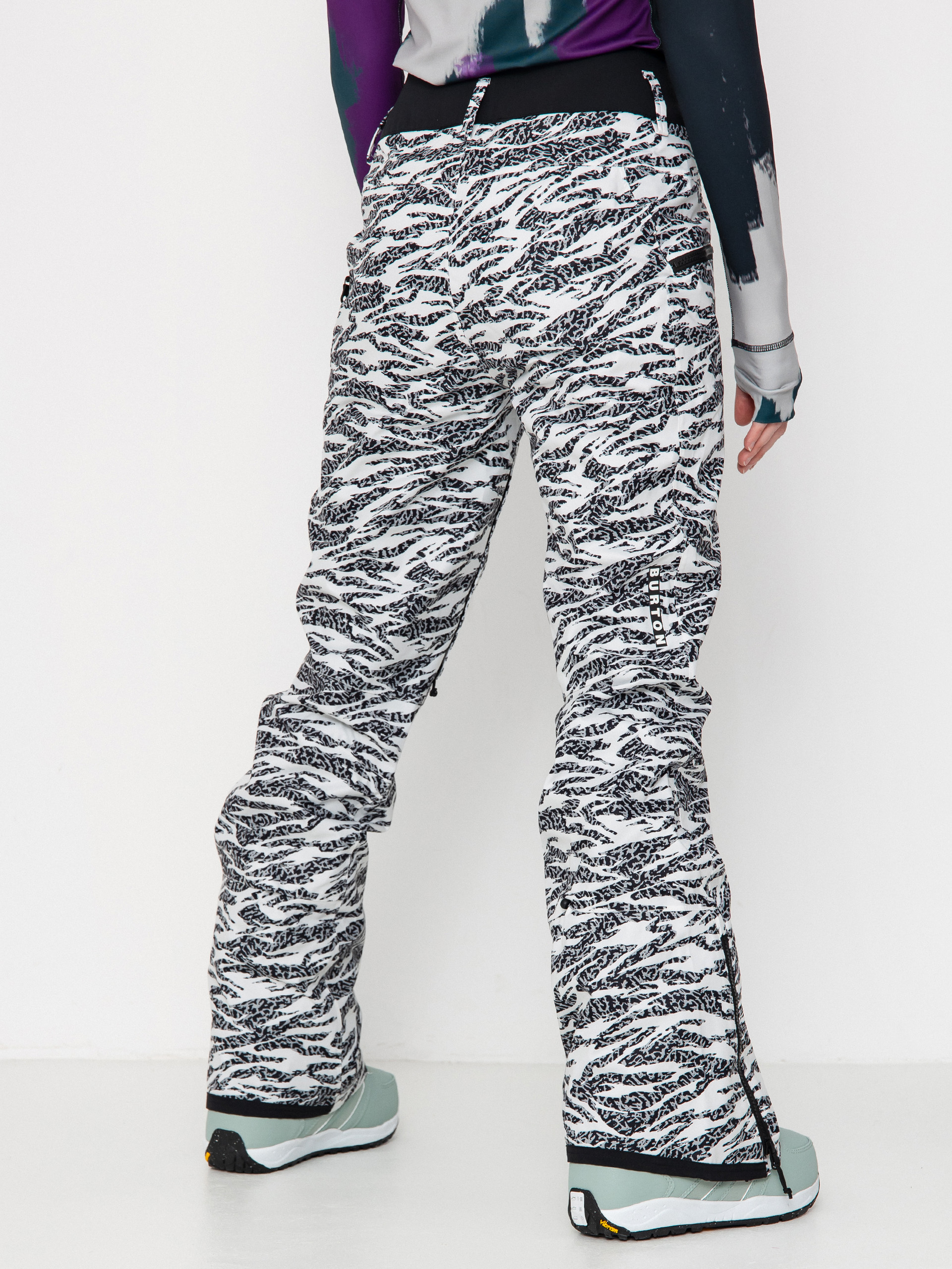 Dámské Snowboardové kalhoty  Burton Marcy High Rise High Stretch (zebra camo)