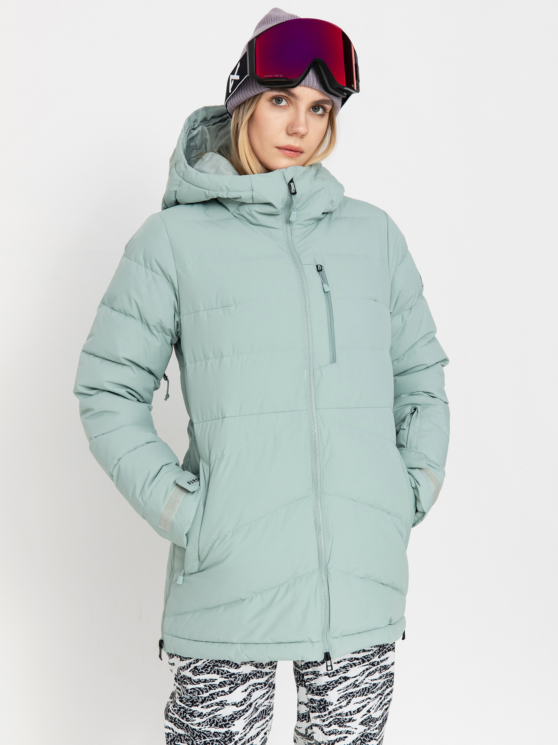 Dámská Snowboardová bunda Burton Loyil Down (petrol green)