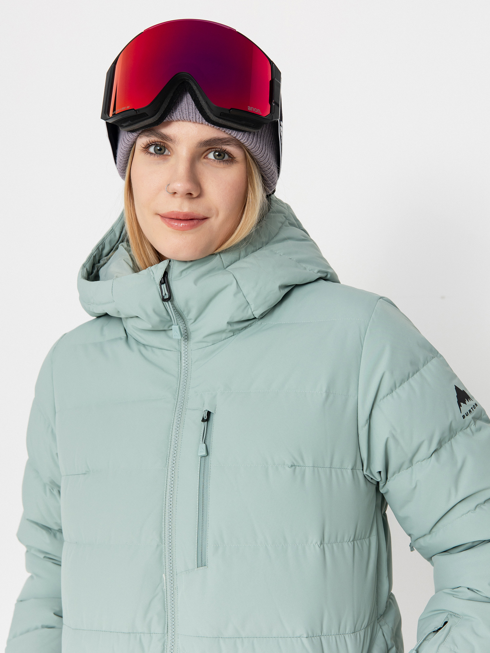 Dámská Snowboardová bunda Burton Loyil Down (petrol green)
