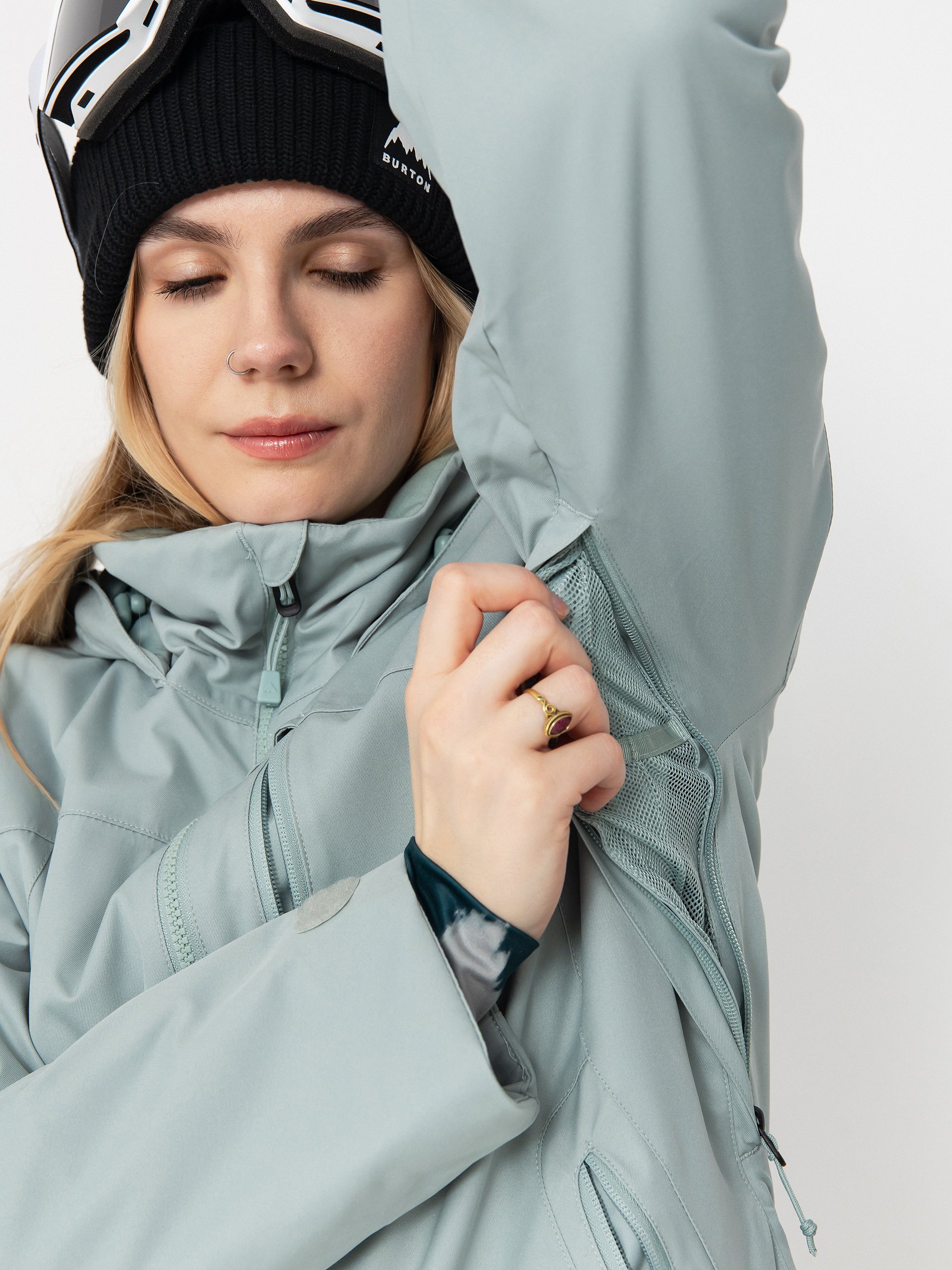 Dámská Snowboardová bunda Burton Lelah (petrol green)