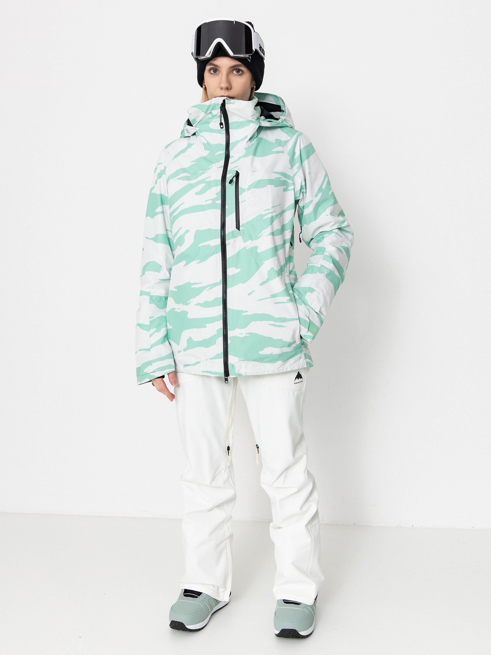 Dámská Snowboardová bunda Burton Ak Gore Tex Embark (oversized zebra)