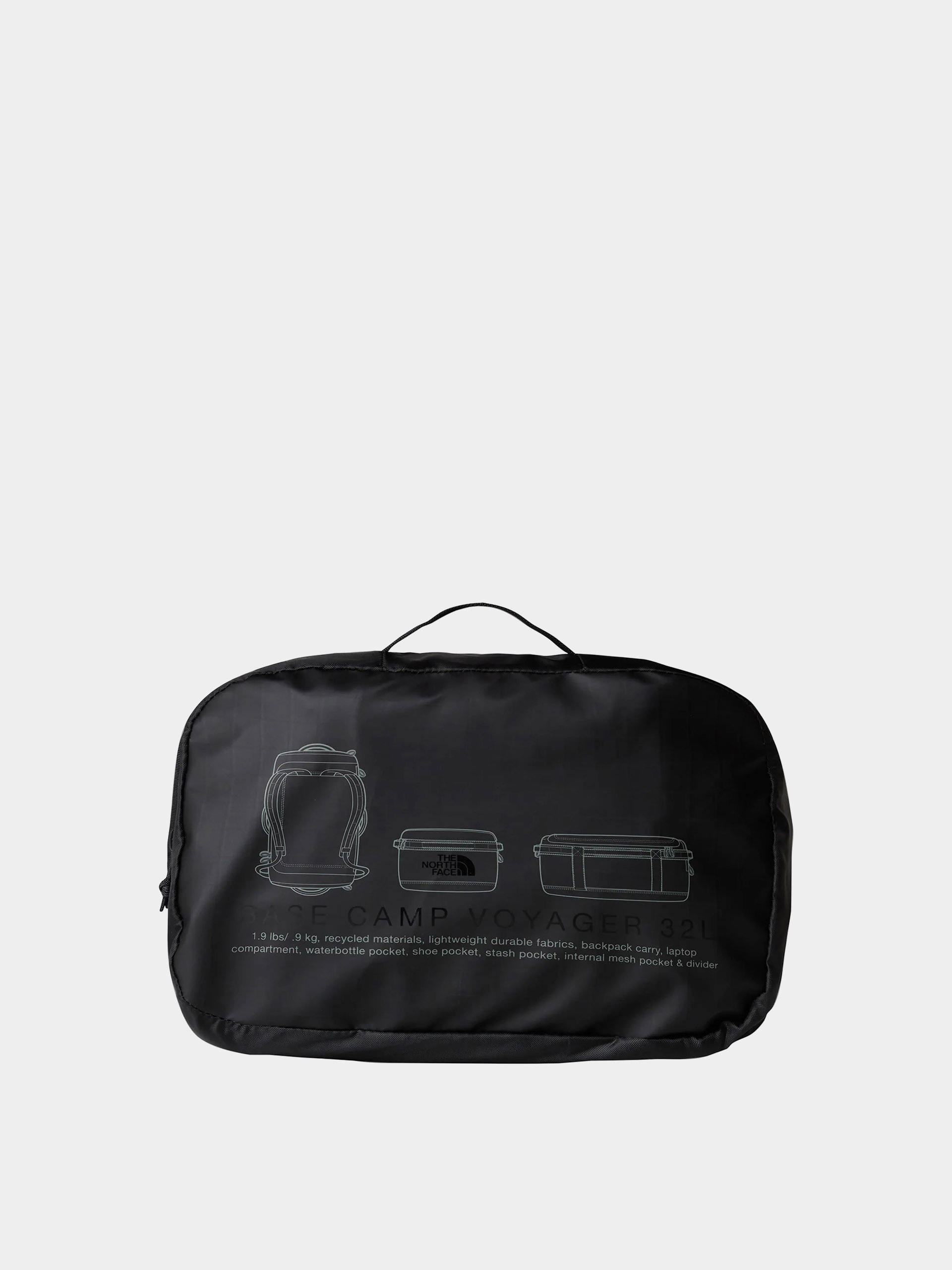 Taška The North Face Base Camp Voyager Duffel 32L (tnf black/asphalt grey)