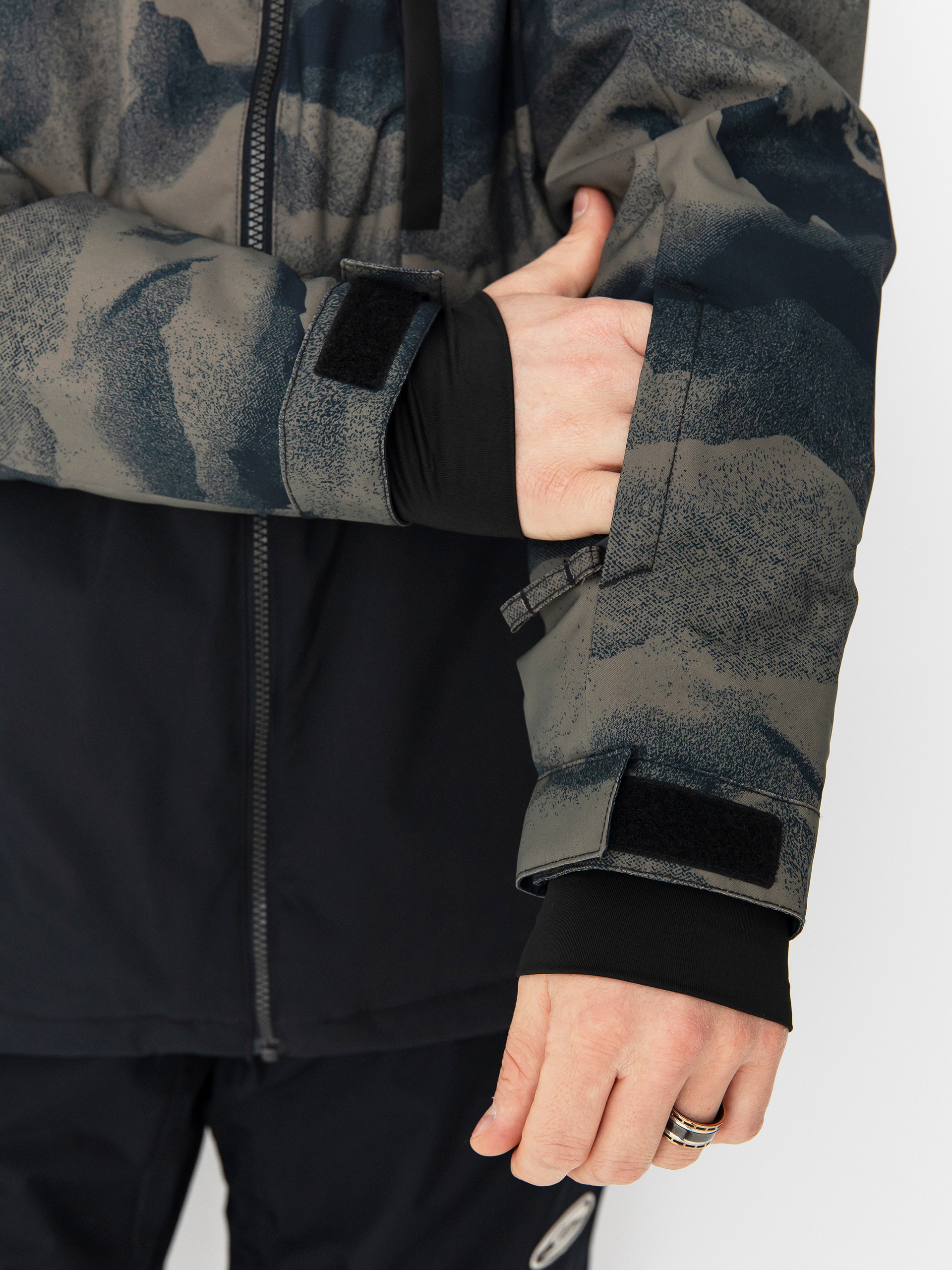 Pánská Snowboardová bunda Quiksilver Mission Printed Block (mountain spray cante)