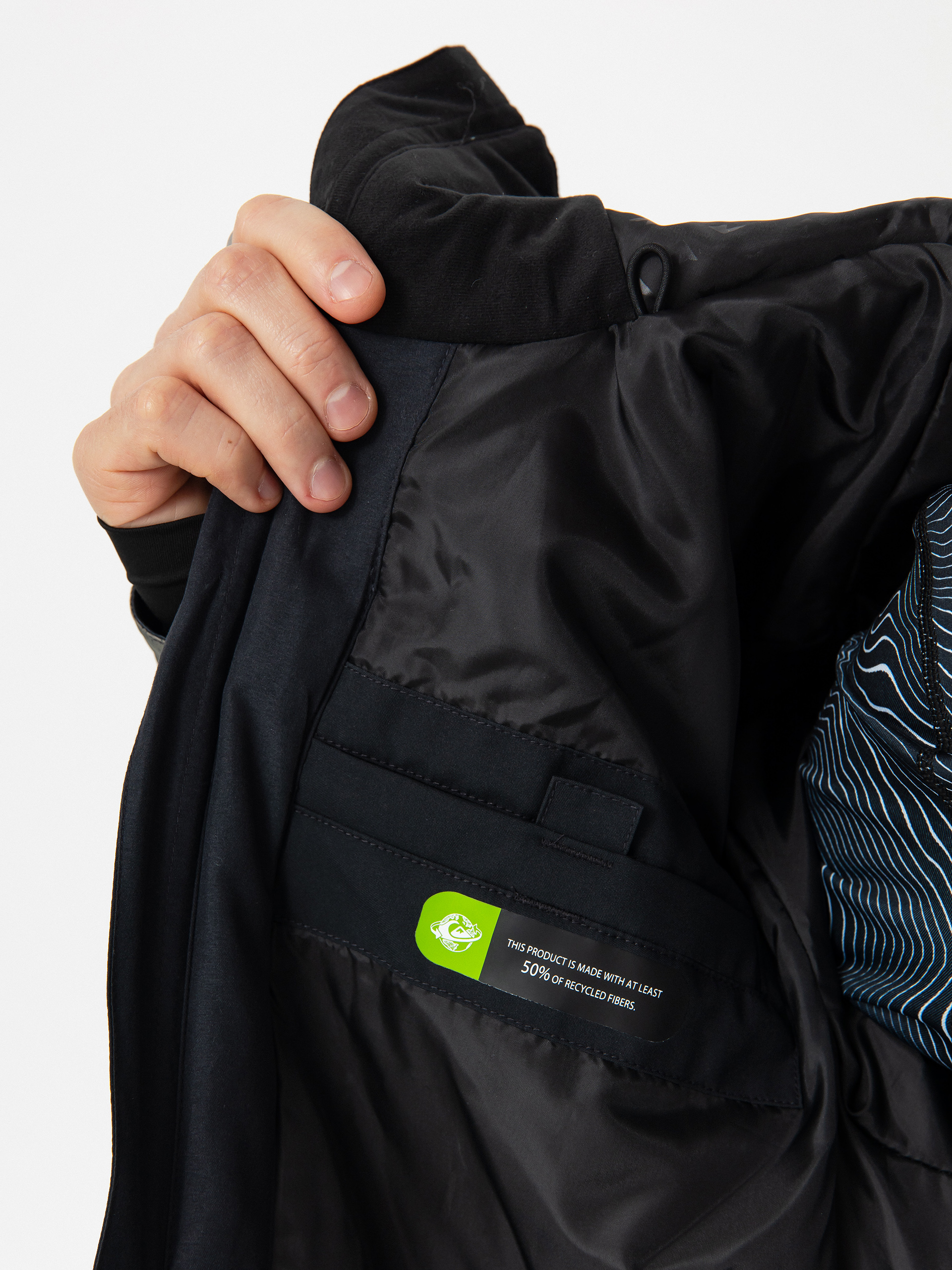 Pánská Snowboardová bunda Quiksilver Mission Printed Block (mountain spray cante)