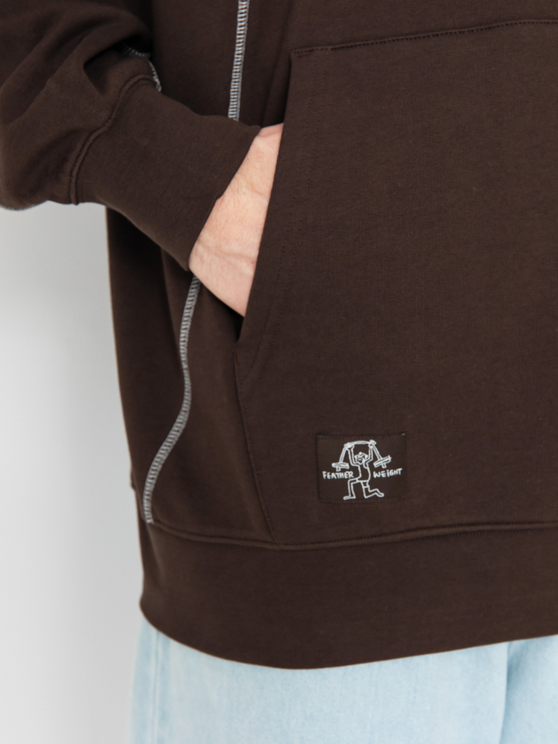 Mikina s kapucí adidas Shmoo Fw HD (dbrown/cwhite)