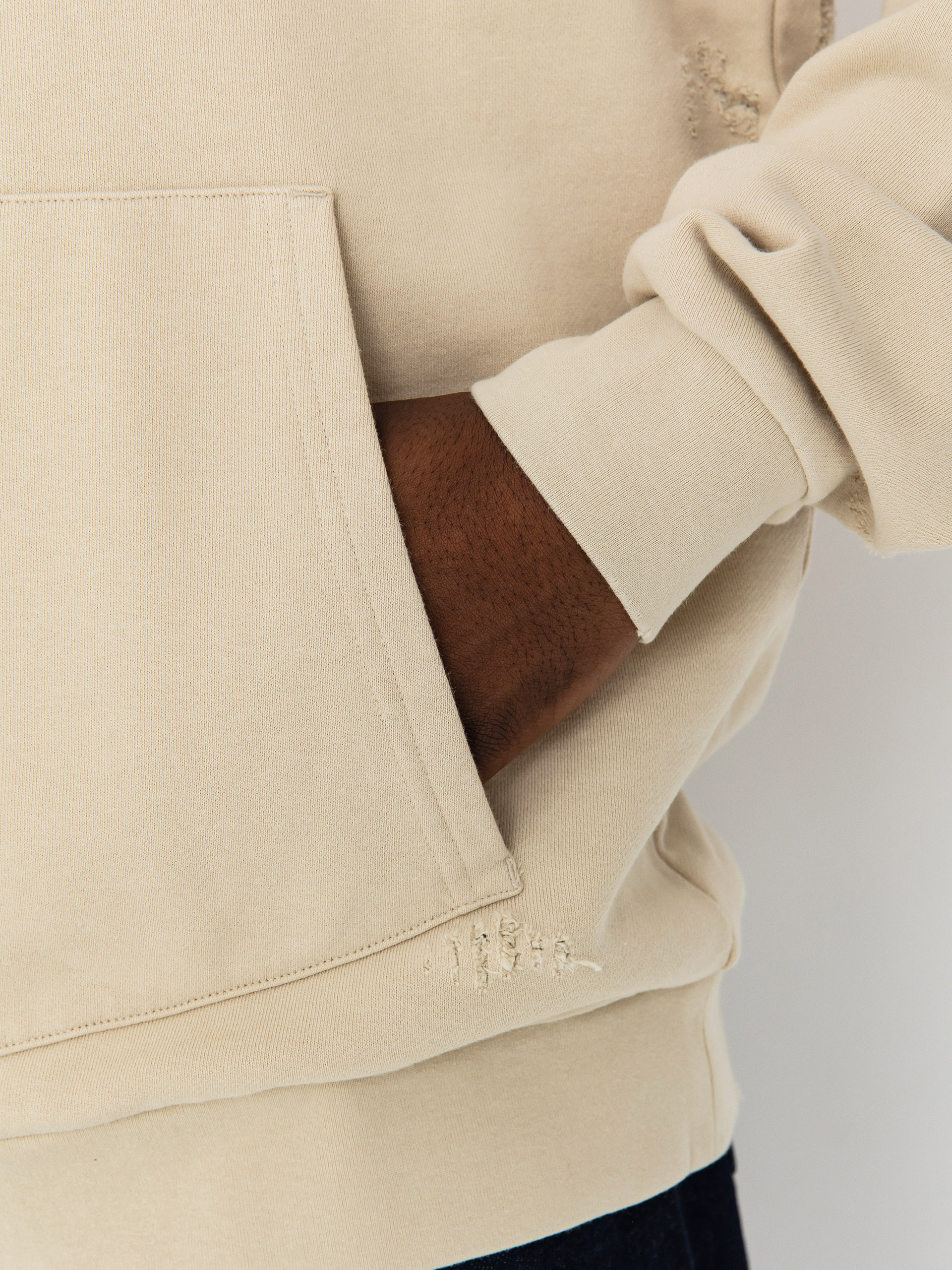 Mikina s kapucí RipNDip Script HD (khaki)