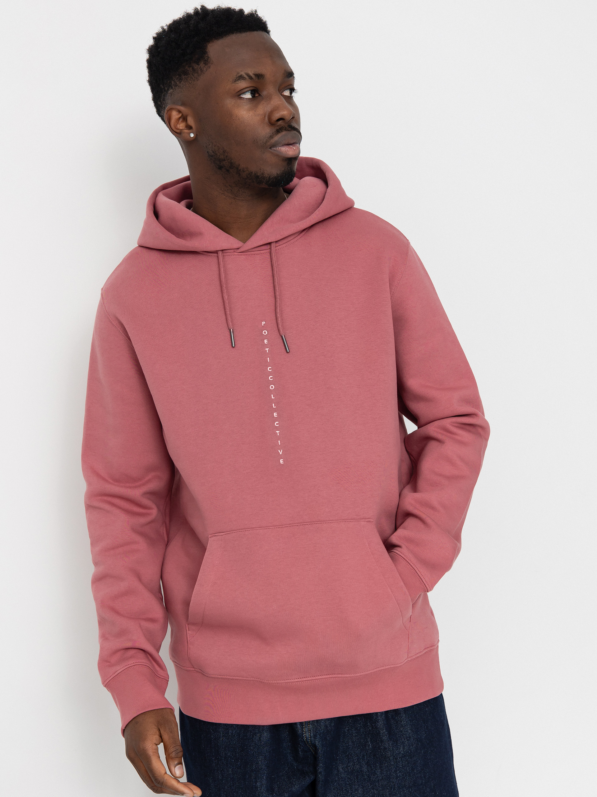 Mikina s kapucí Poetic Collective Painting HD (rose)