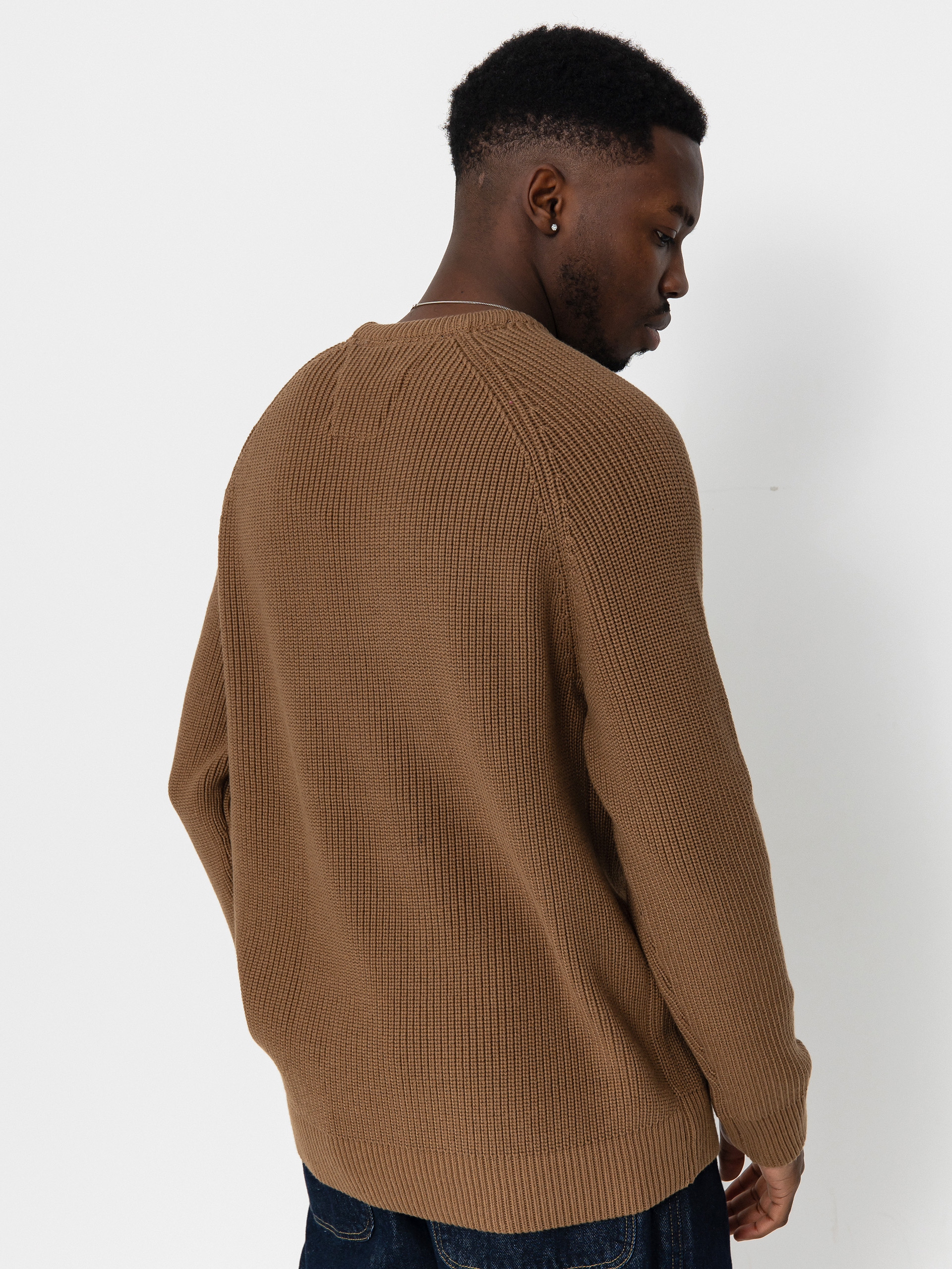 Mikina Poetic Collective Graff Knitted Crewneck (brown)