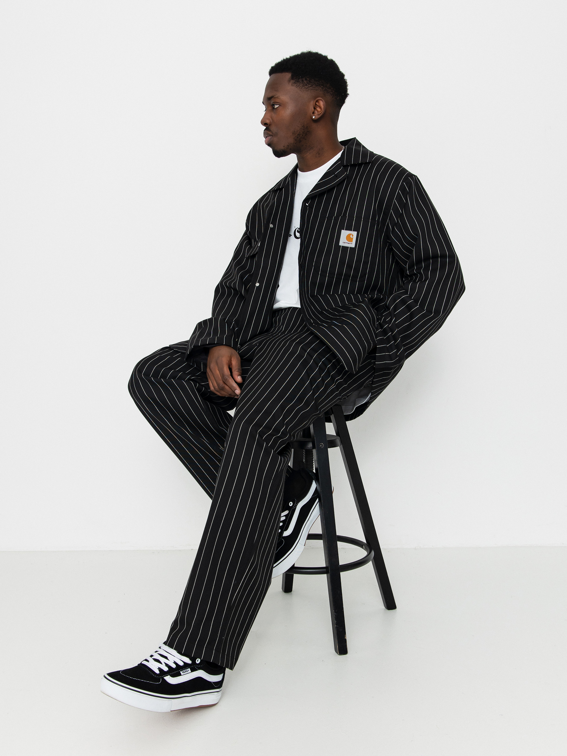 Bunda Carhartt WIP Seaton Blazer (seaton stripe black)