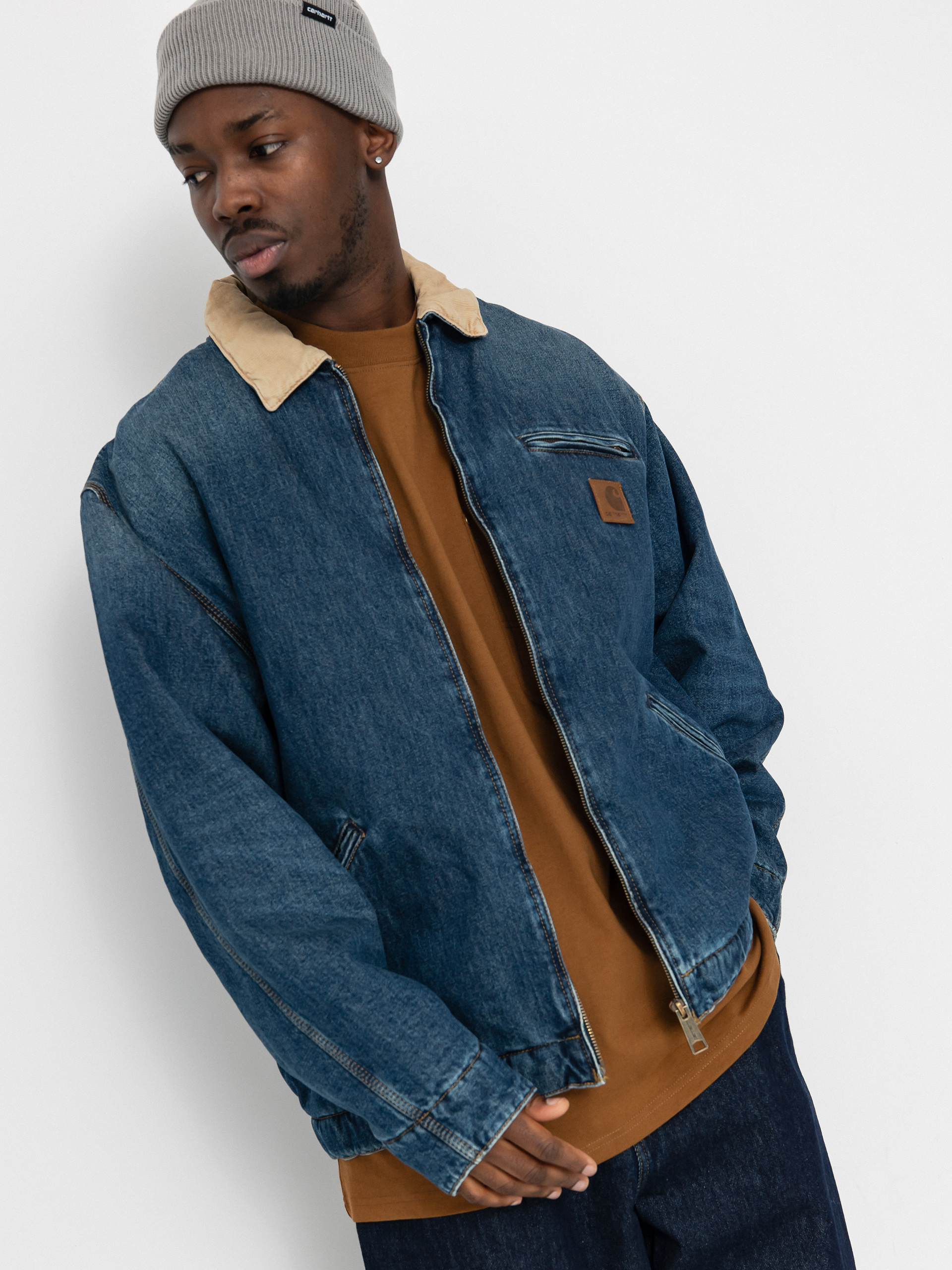 Bunda Carhartt WIP OG Detroit (blue/dusty h brown)