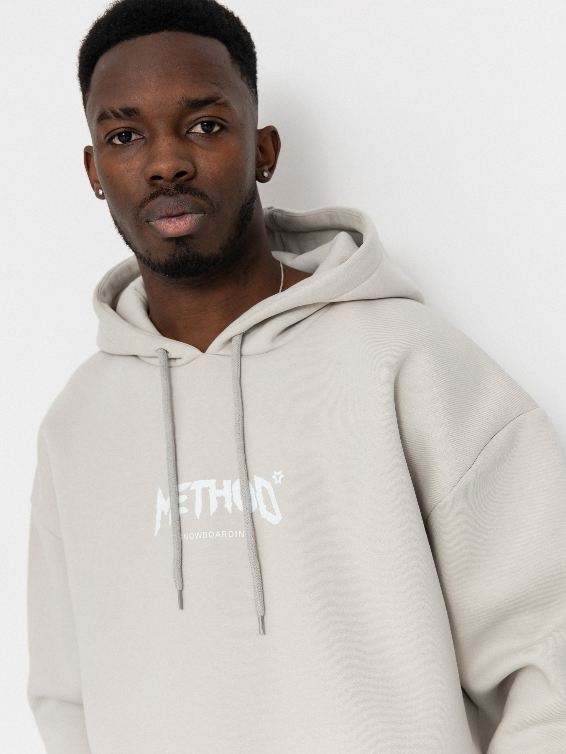 Mikina s kapucí Method Snowboarding HD (bone)
