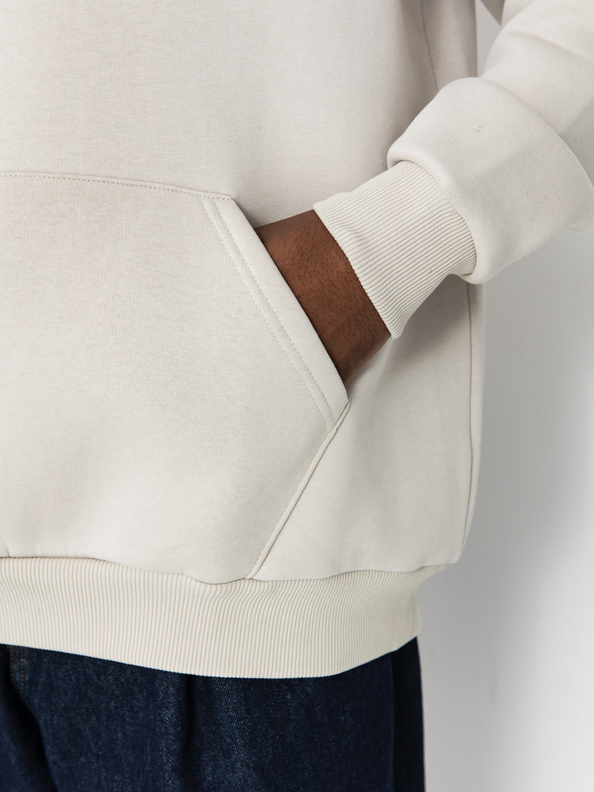 Mikina s kapucí Method Snowboarding HD (bone)