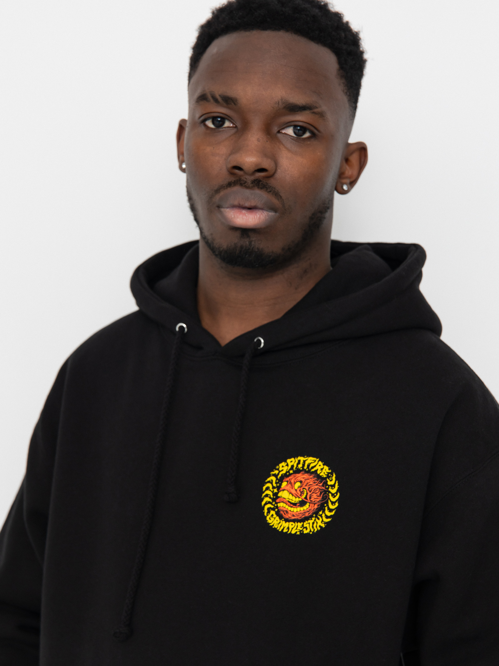 Mikina s kapucí Spitfire Flying Grimple HD (black)