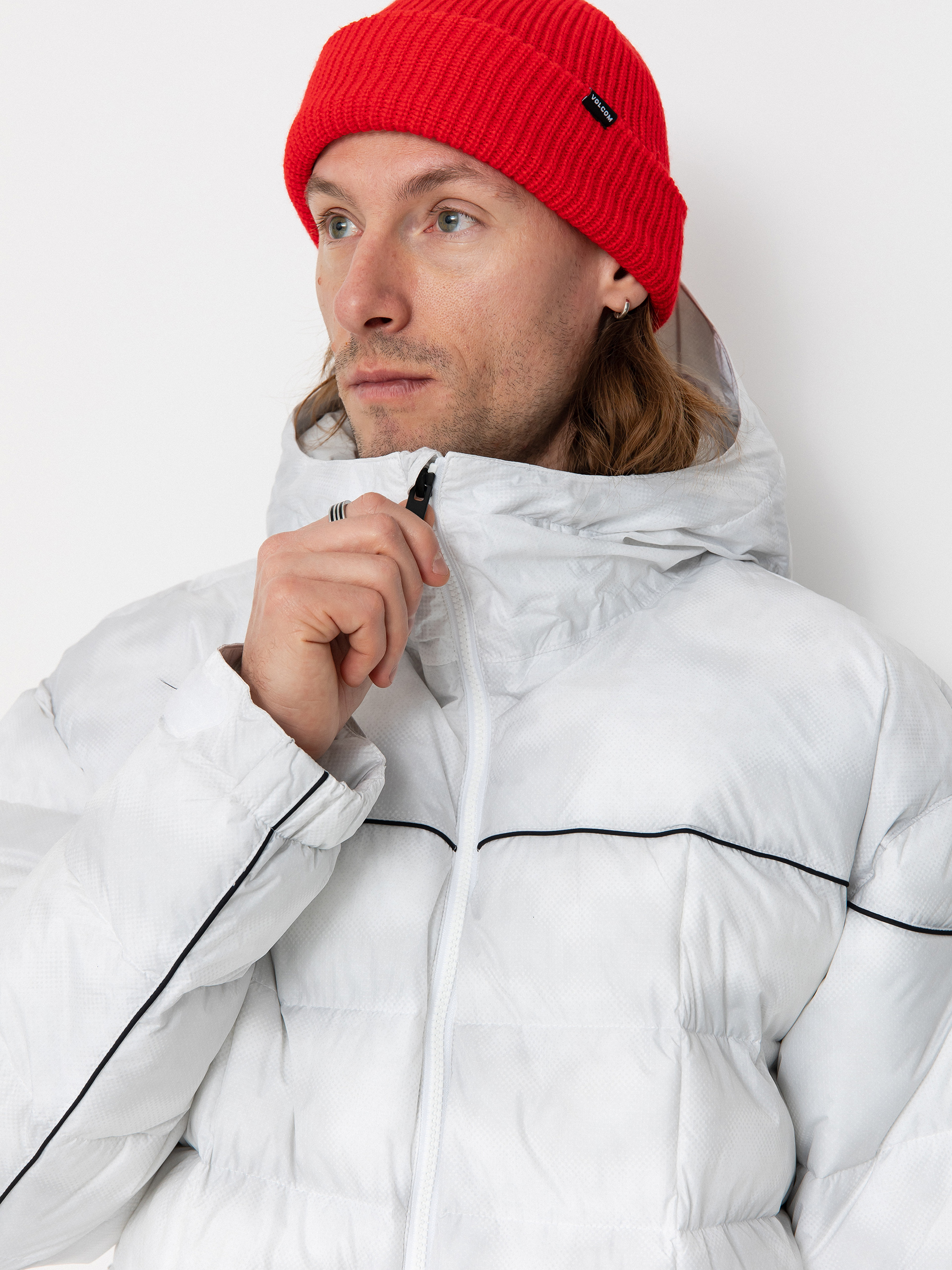 Pánská Snowboardová bunda Volcom Sew Down (white camo)