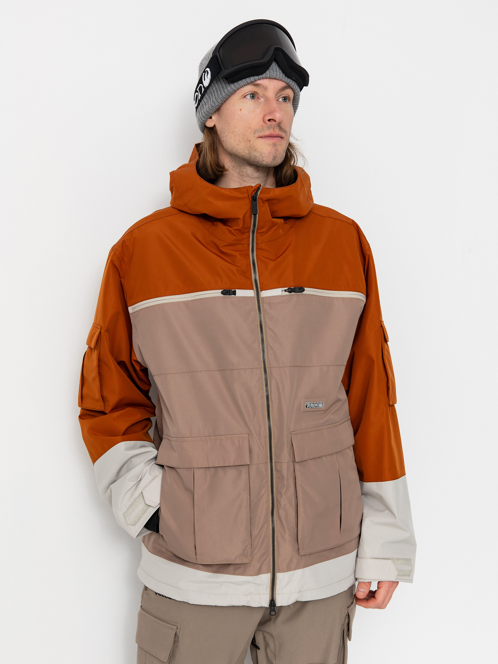 Pánská Snowboardová bunda Volcom Nightbreaker 20K (chestnut brown)