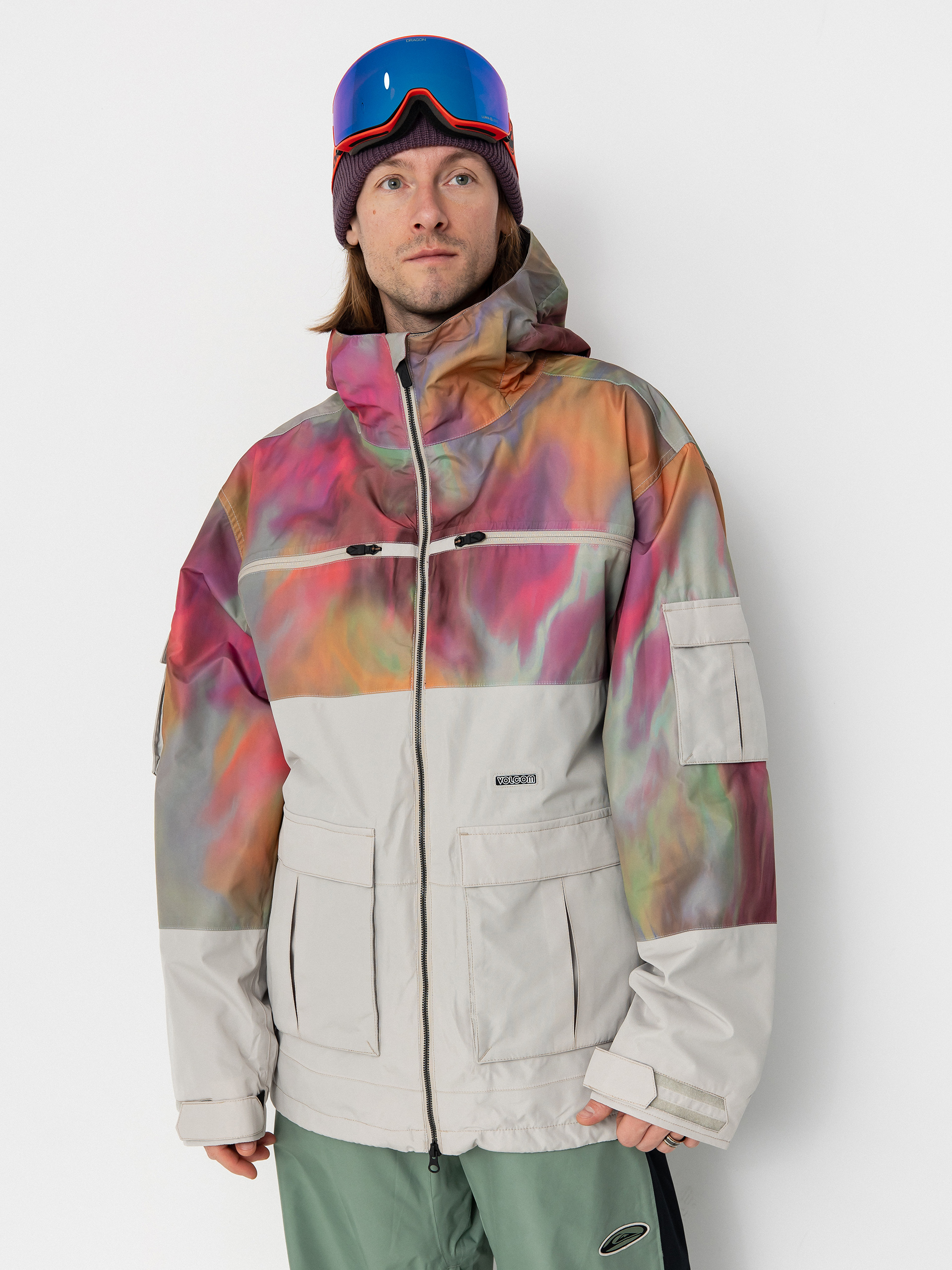 Pánská Snowboardová bunda Volcom Nightbreaker 20K (grey)