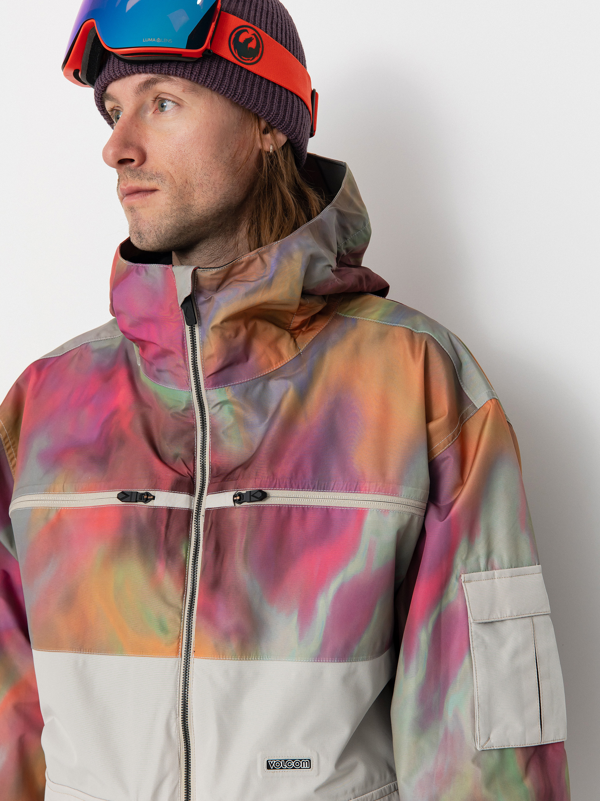 Pánská Snowboardová bunda Volcom Nightbreaker 20K (grey)