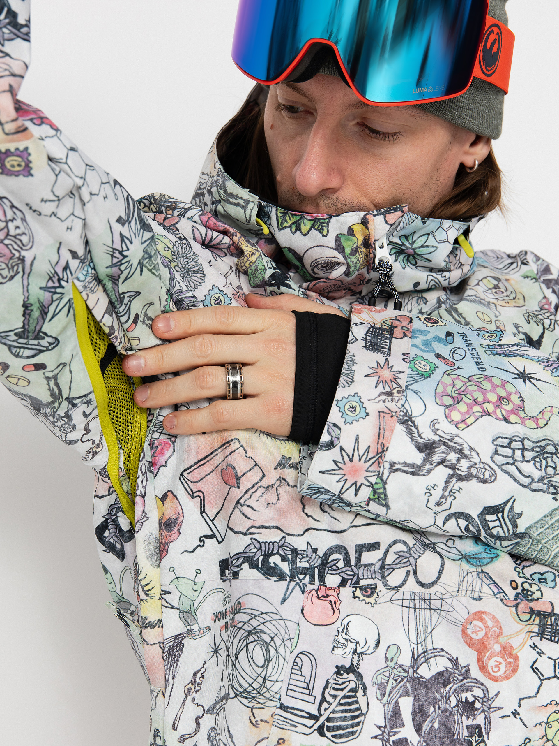 Pánská Snowboardová bunda DC Basis Print (vision quest)