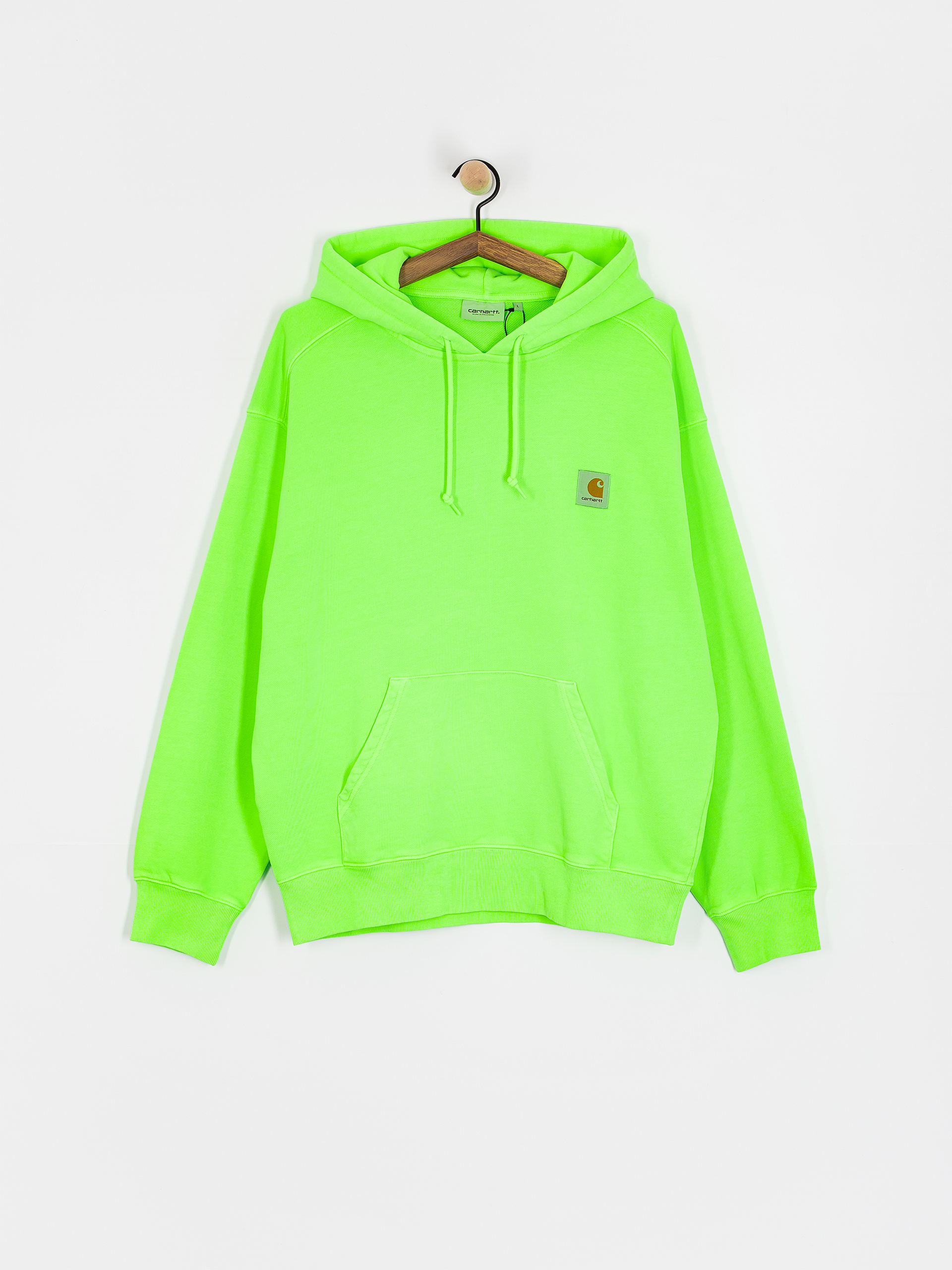 Mikina s kapucí Carhartt WIP Industry HD (lumo green)