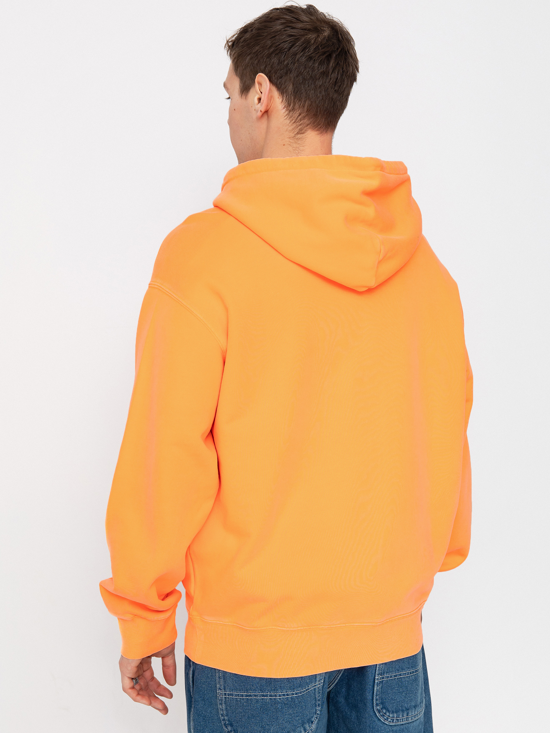 Mikina s kapucí Carhartt WIP Industry HD (lumo orange)